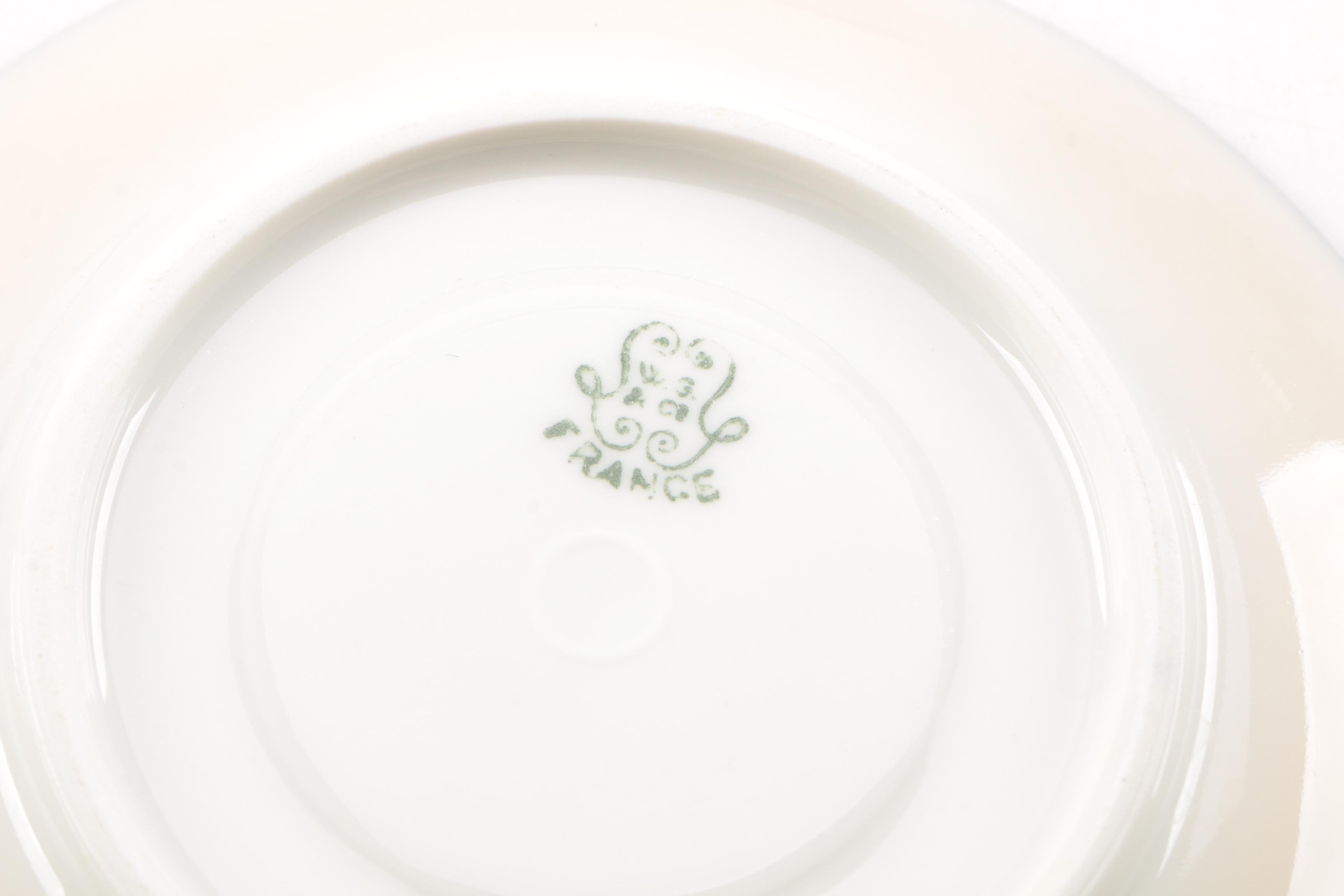 Wm Guerin & Co. Limoges Blue and Gold Porcelain Tableware