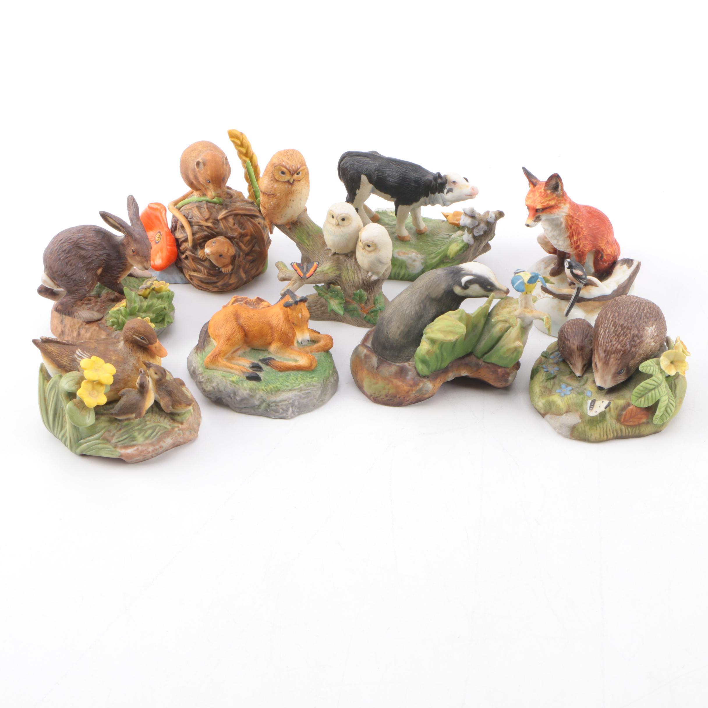 Assortment of Vintage Peter Barrett Hand-Painted Porcelain Figurines