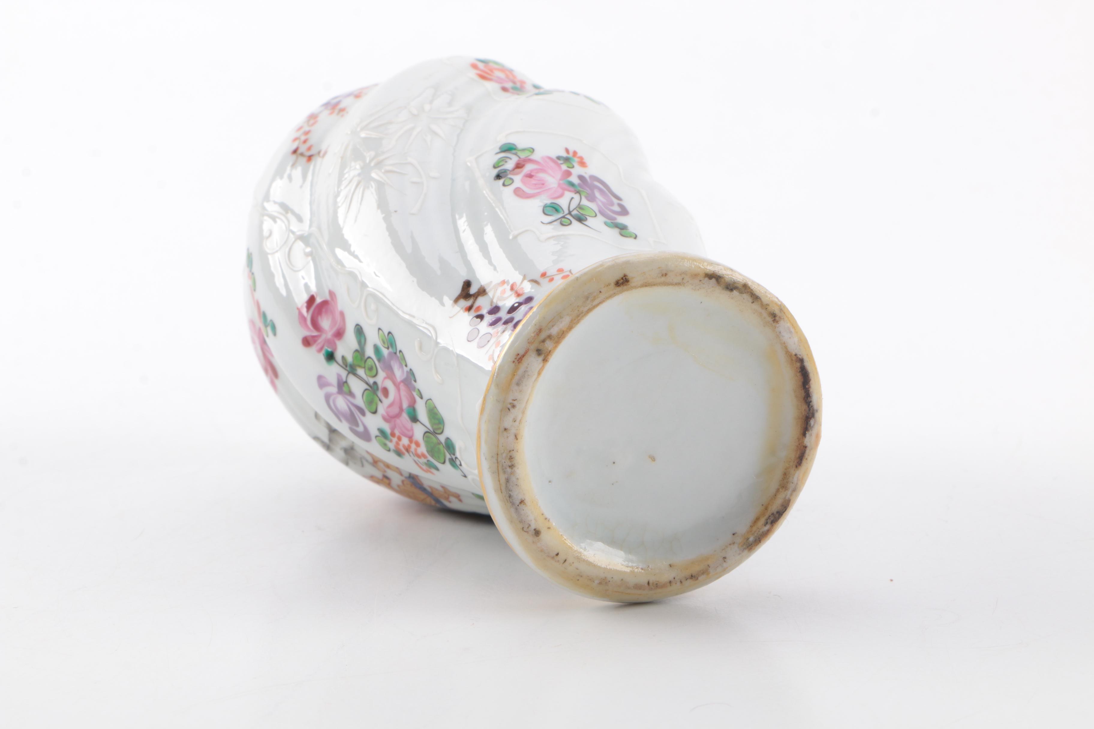 Small Floral Porcelain Vases