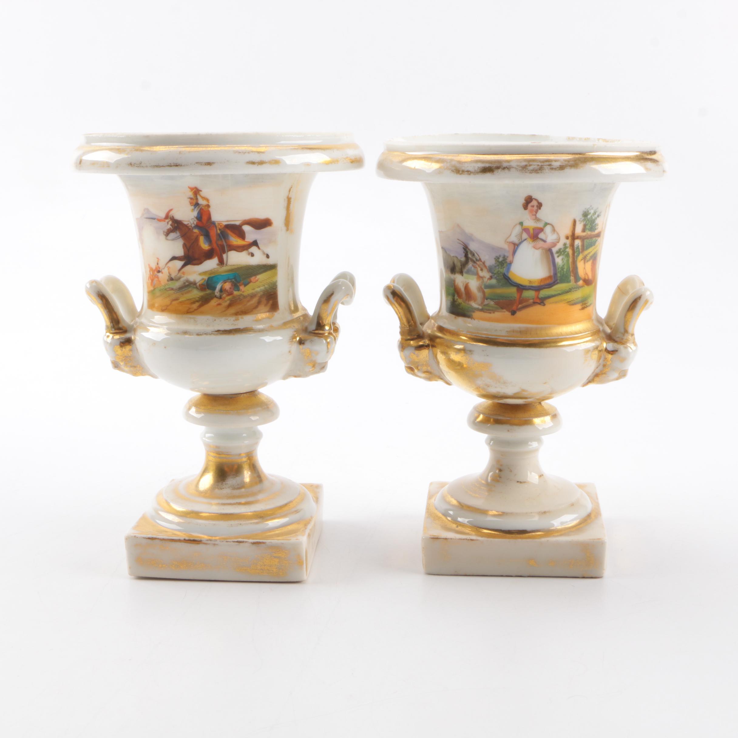 Antique Porcelain Urns