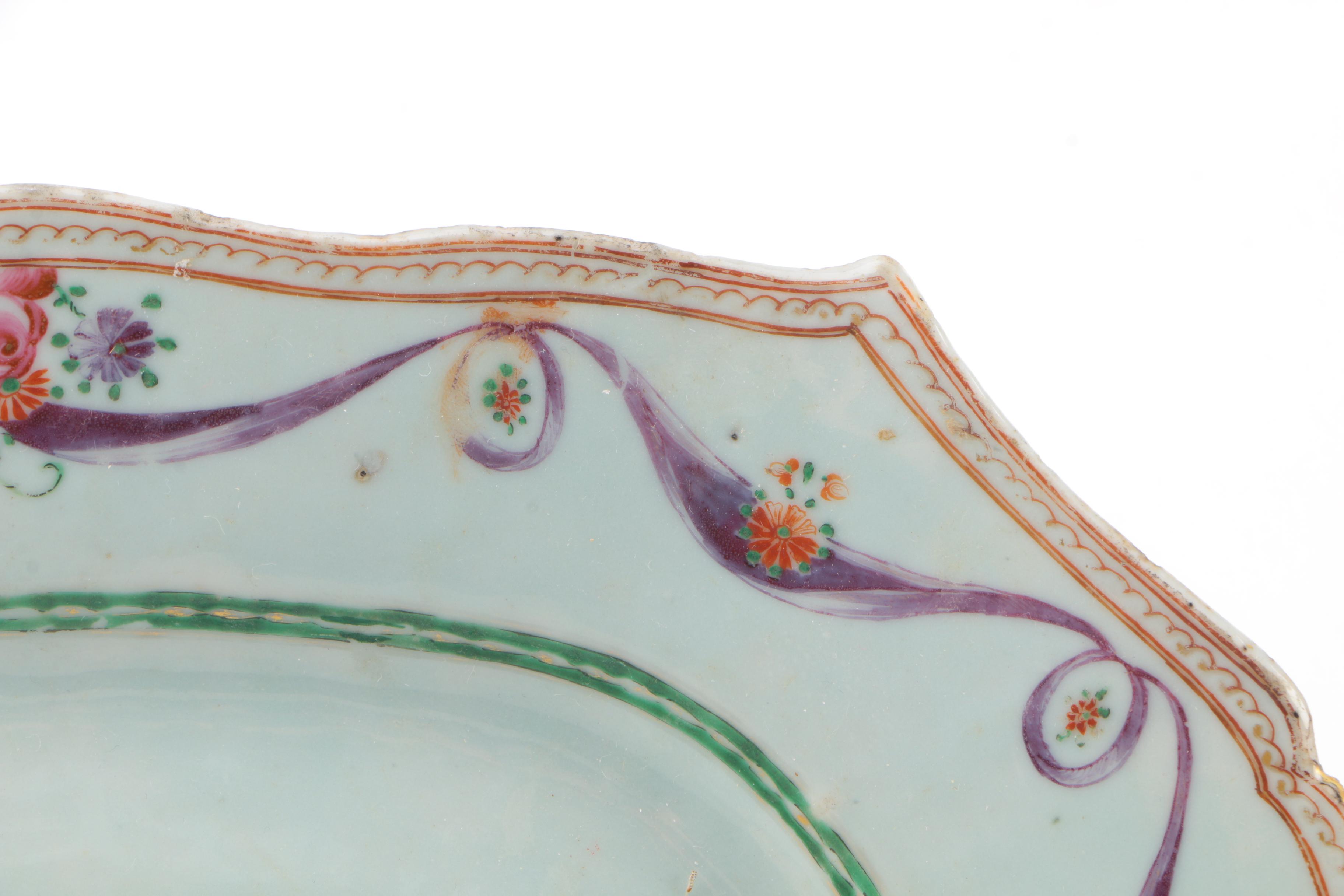 Early 19th Century Antique Chinese Export Hand-Painted Porcelain Tableware