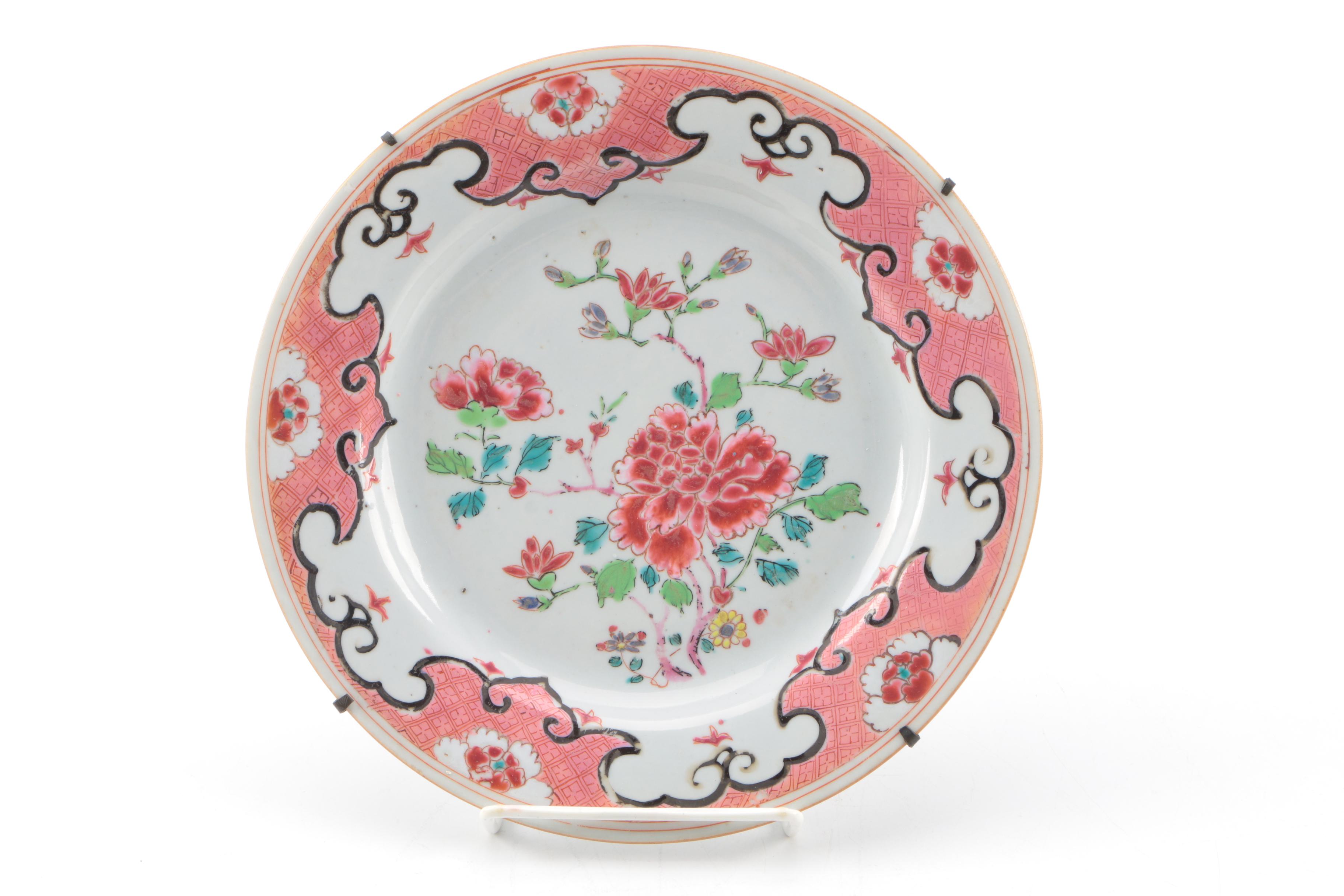 Early 19th Century Antique Chinese Export Hand-Painted Porcelain Tableware