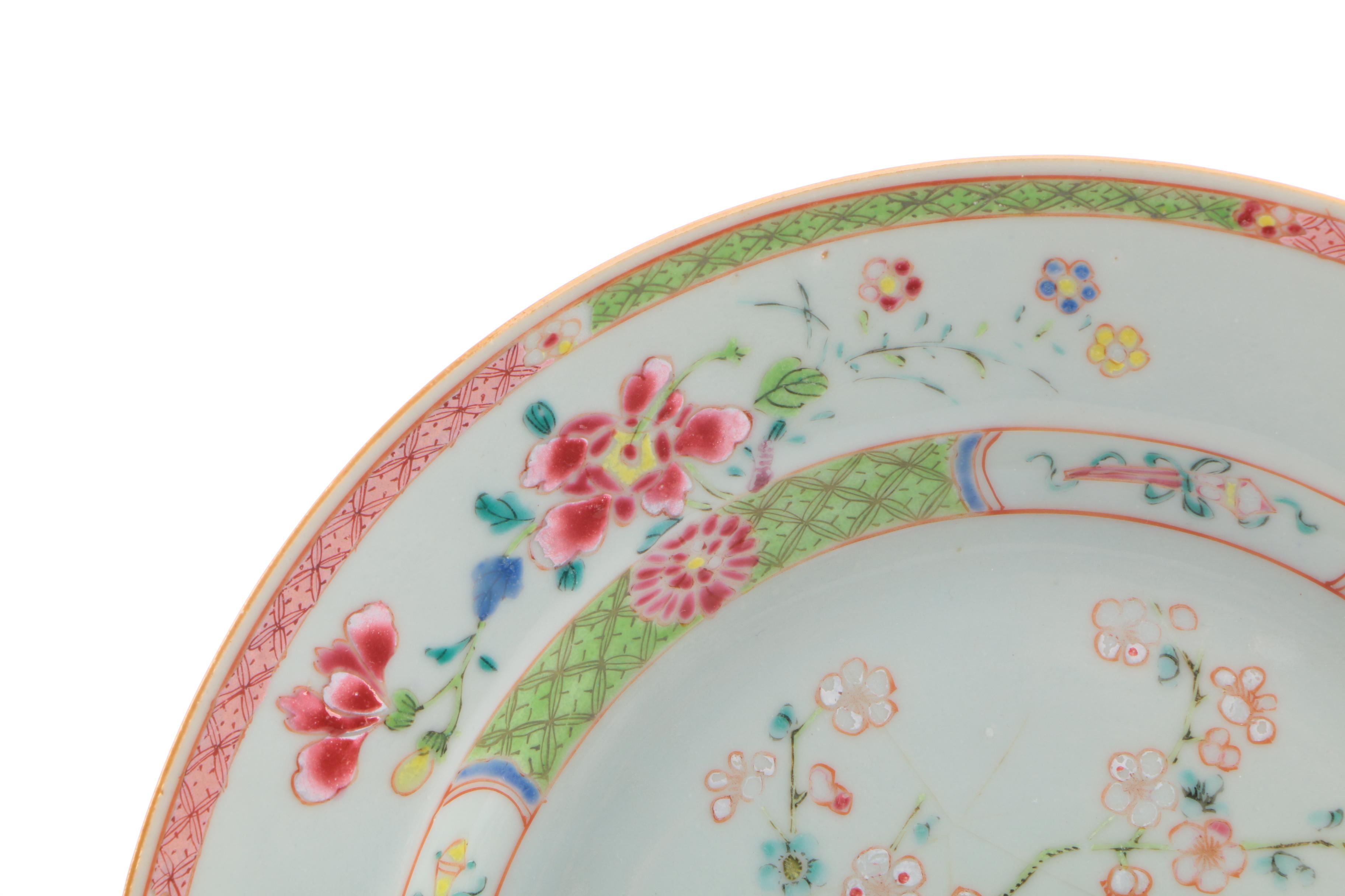 Early 19th Century Antique Chinese Export Hand-Painted Porcelain Tableware