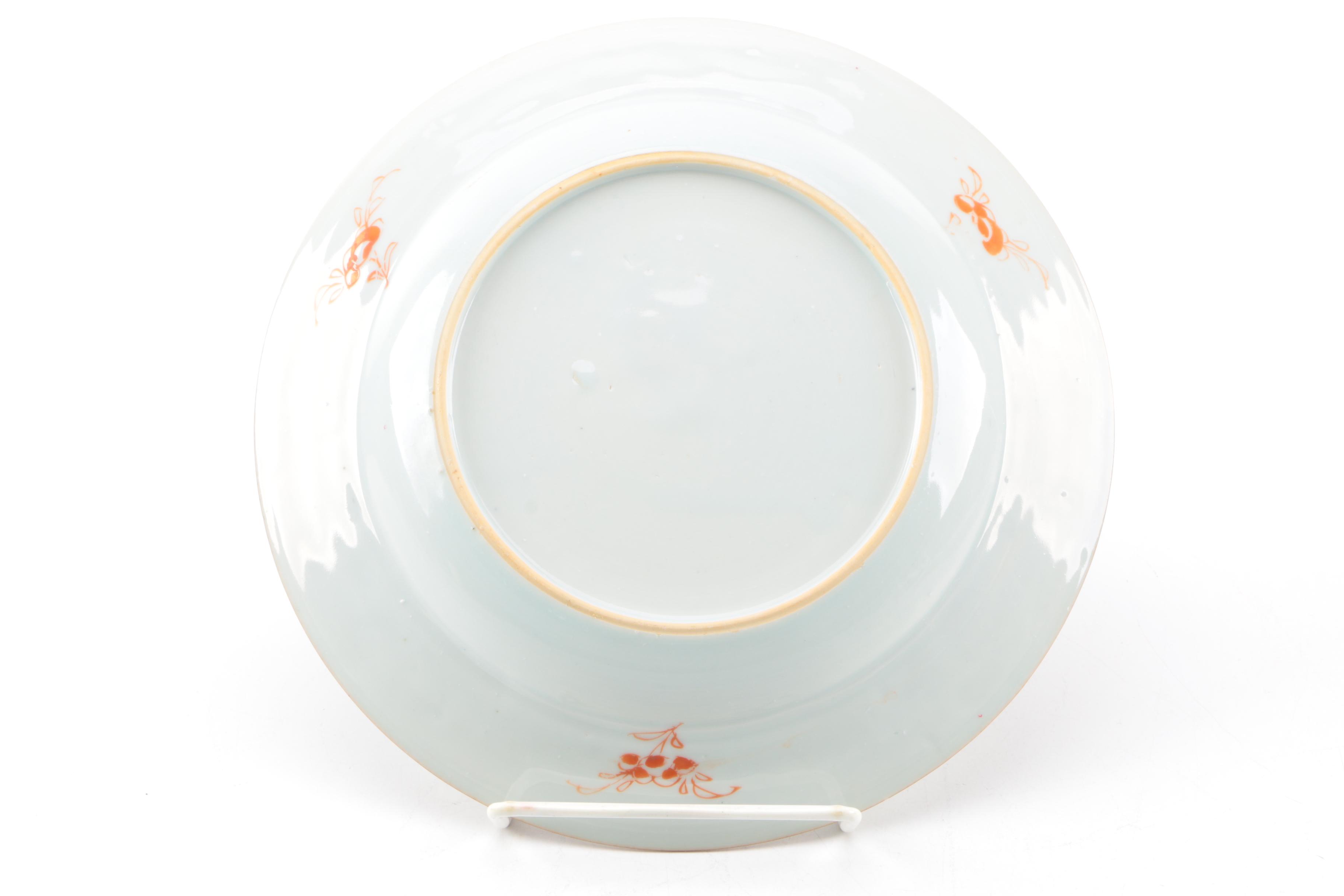 Early 19th Century Antique Chinese Export Hand-Painted Porcelain Tableware