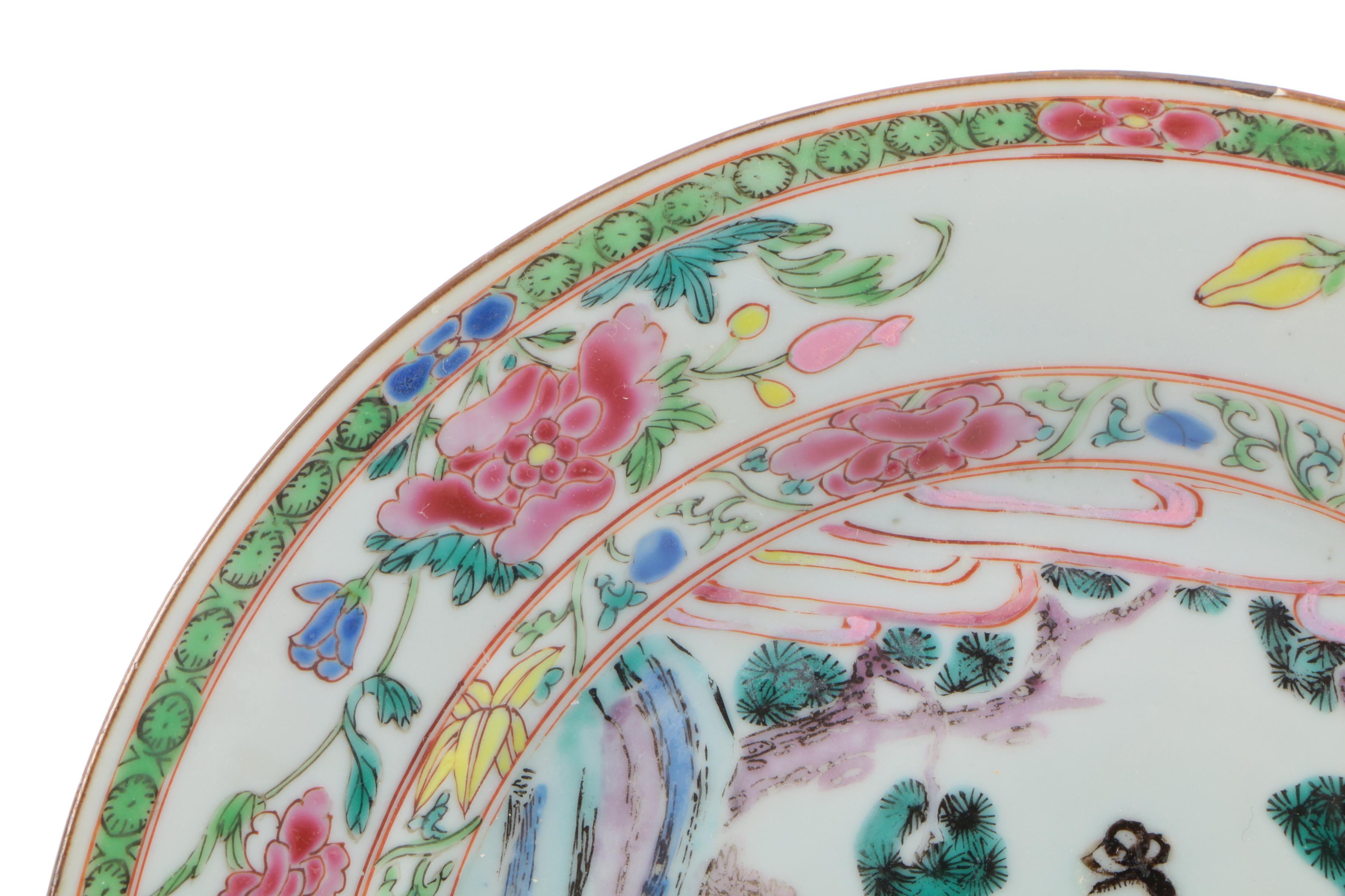 Early 19th Century Antique Chinese Export Hand-Painted Porcelain Tableware