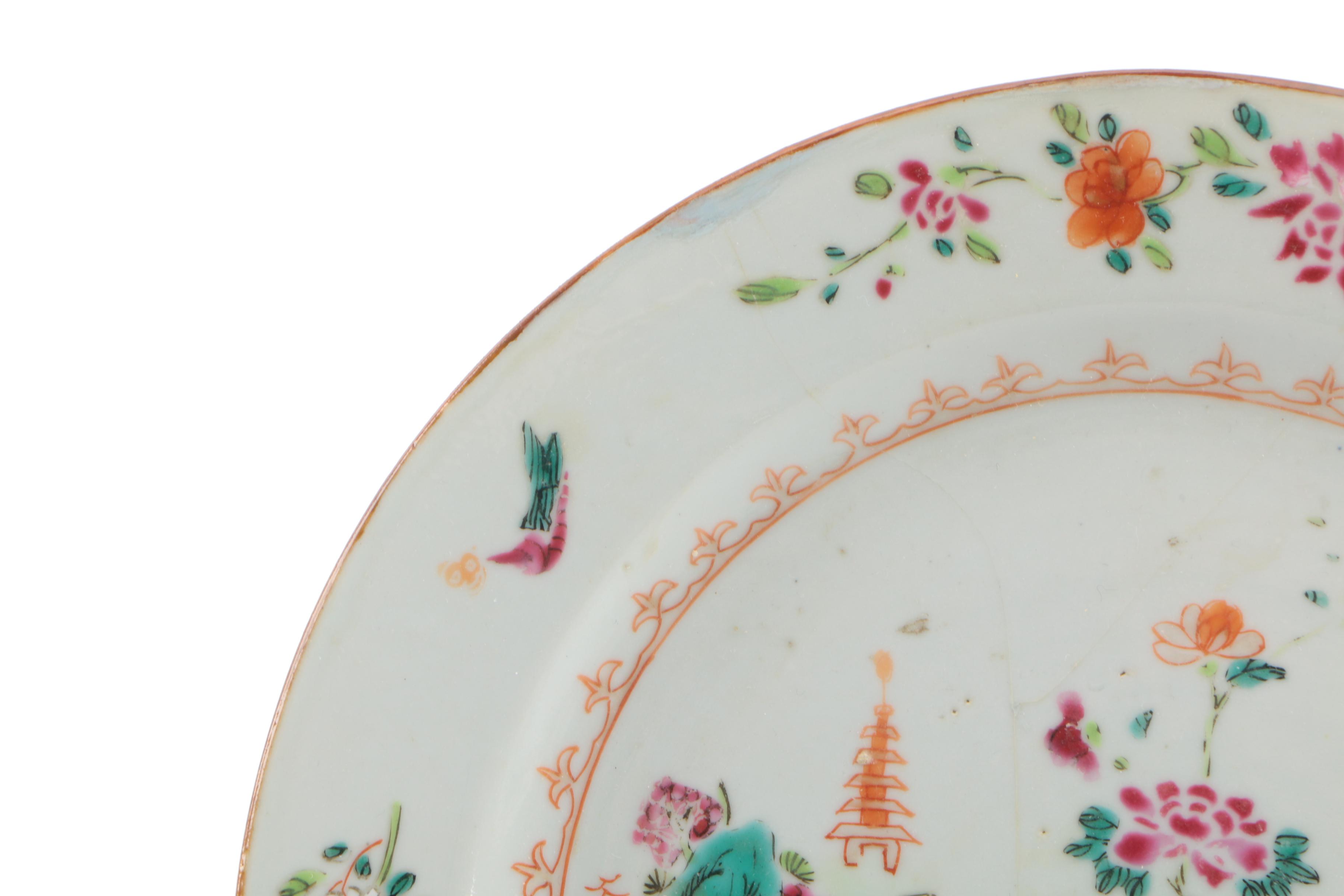 Early 19th Century Antique Chinese Export Hand-Painted Porcelain Tableware