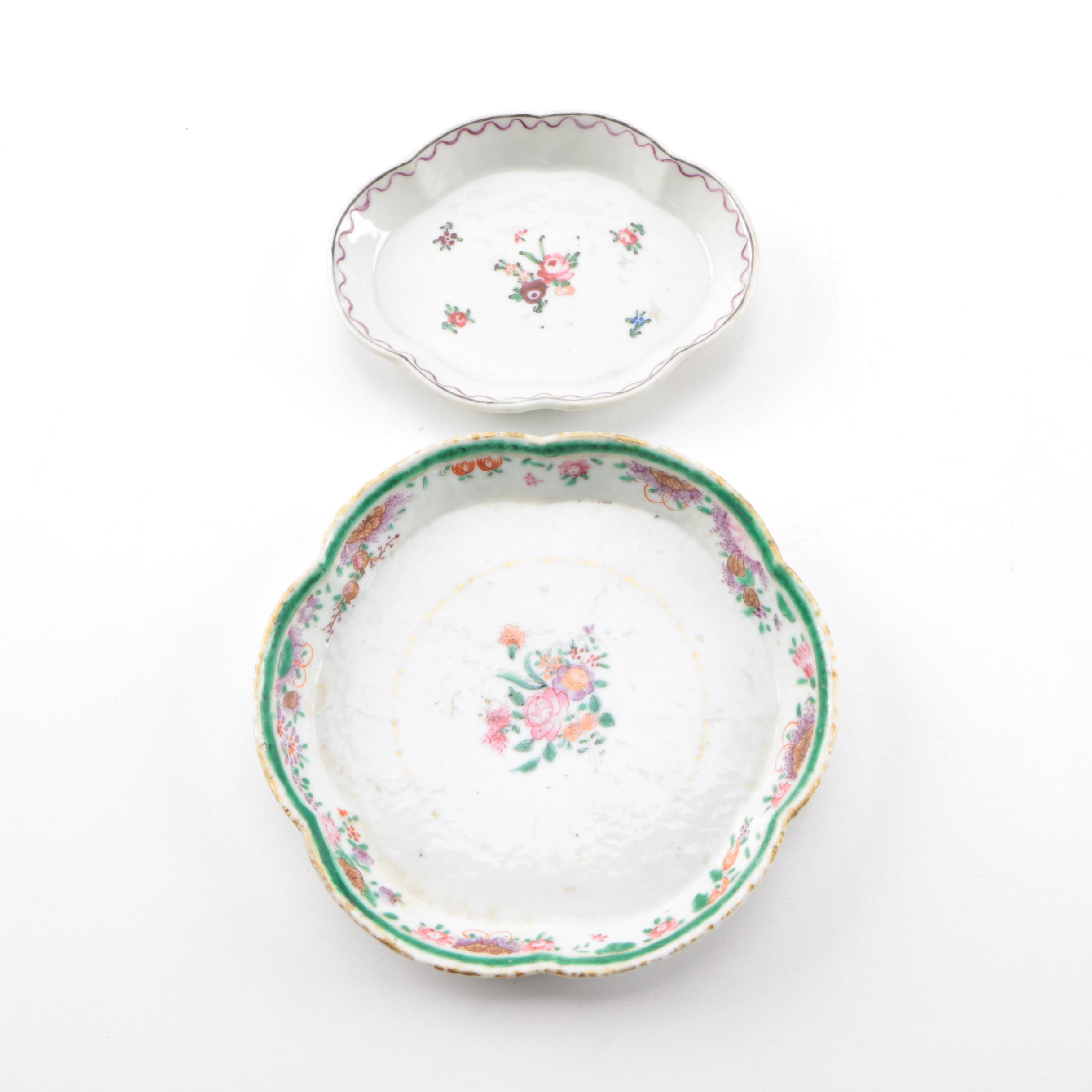 Early 19th Century Antique Chinese Export Hand-Painted Porcelain Tableware
