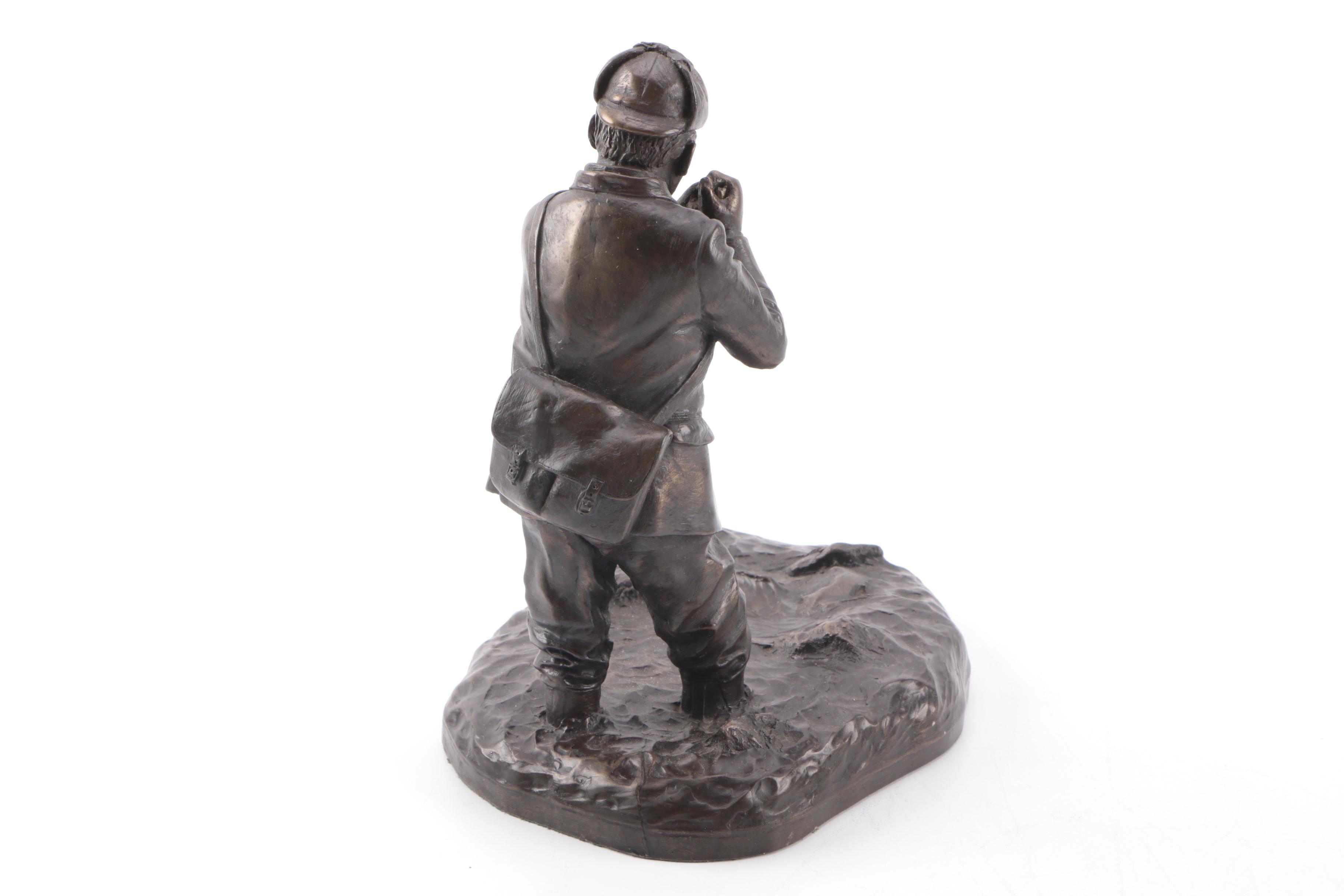 Bear and Fisherman Figurines Including Royal Tara
