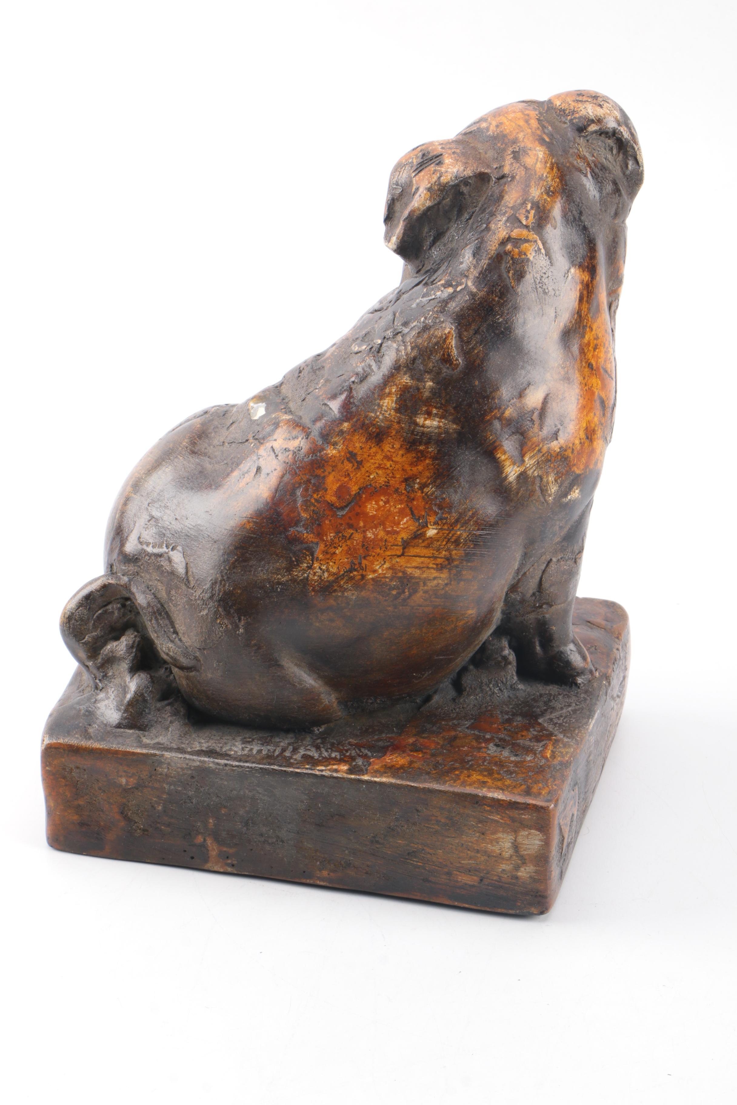 Ceramic Pig Sculpture