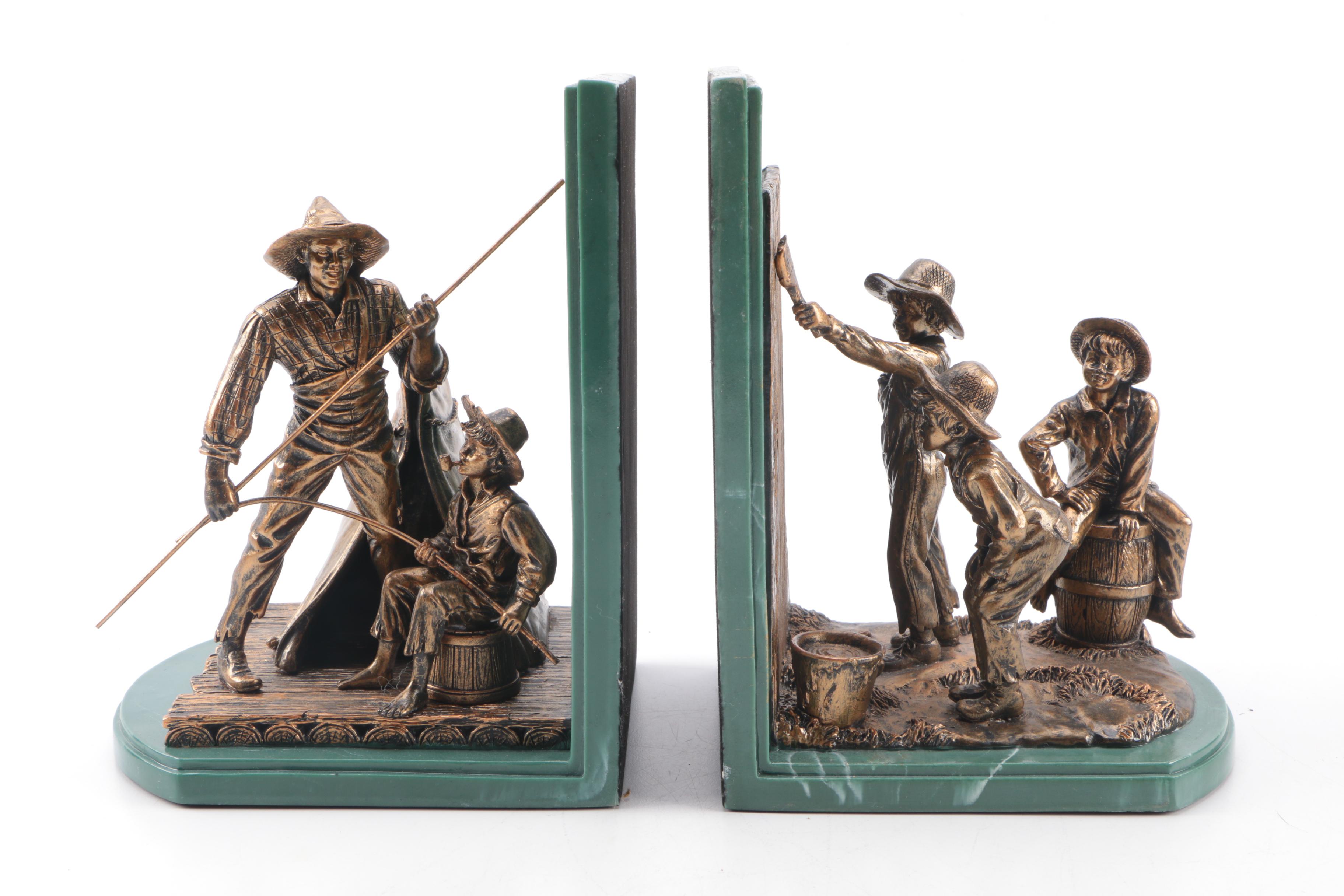 2013 Mark Twain Bust and Literary Bookends from The Bradford Exchange