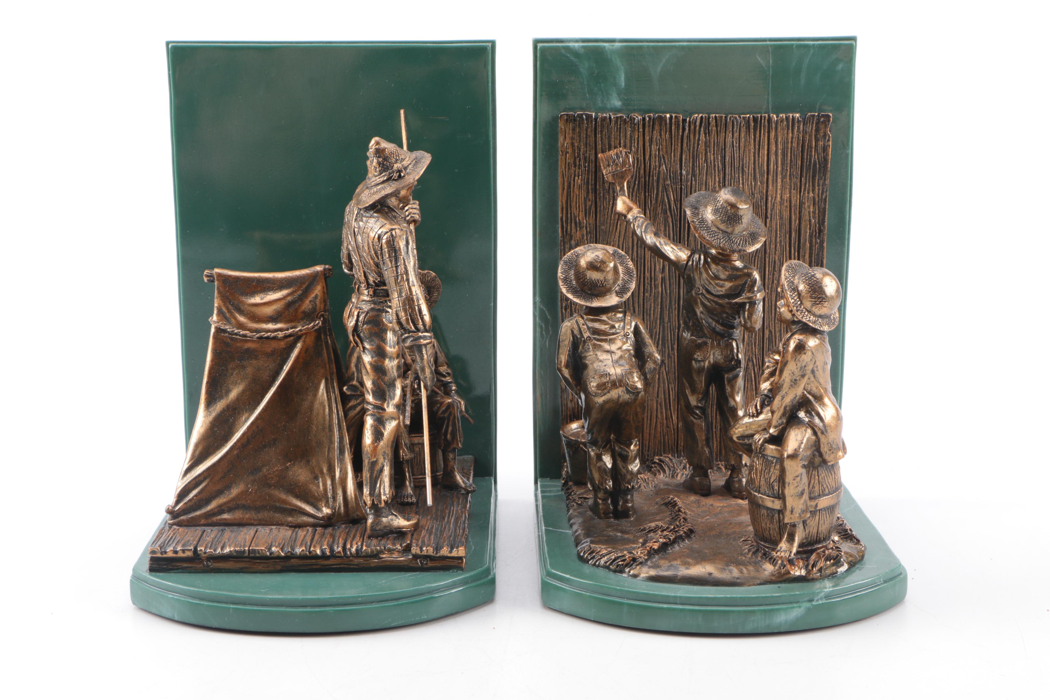 2013 Mark Twain Bust and Literary Bookends from The Bradford Exchange
