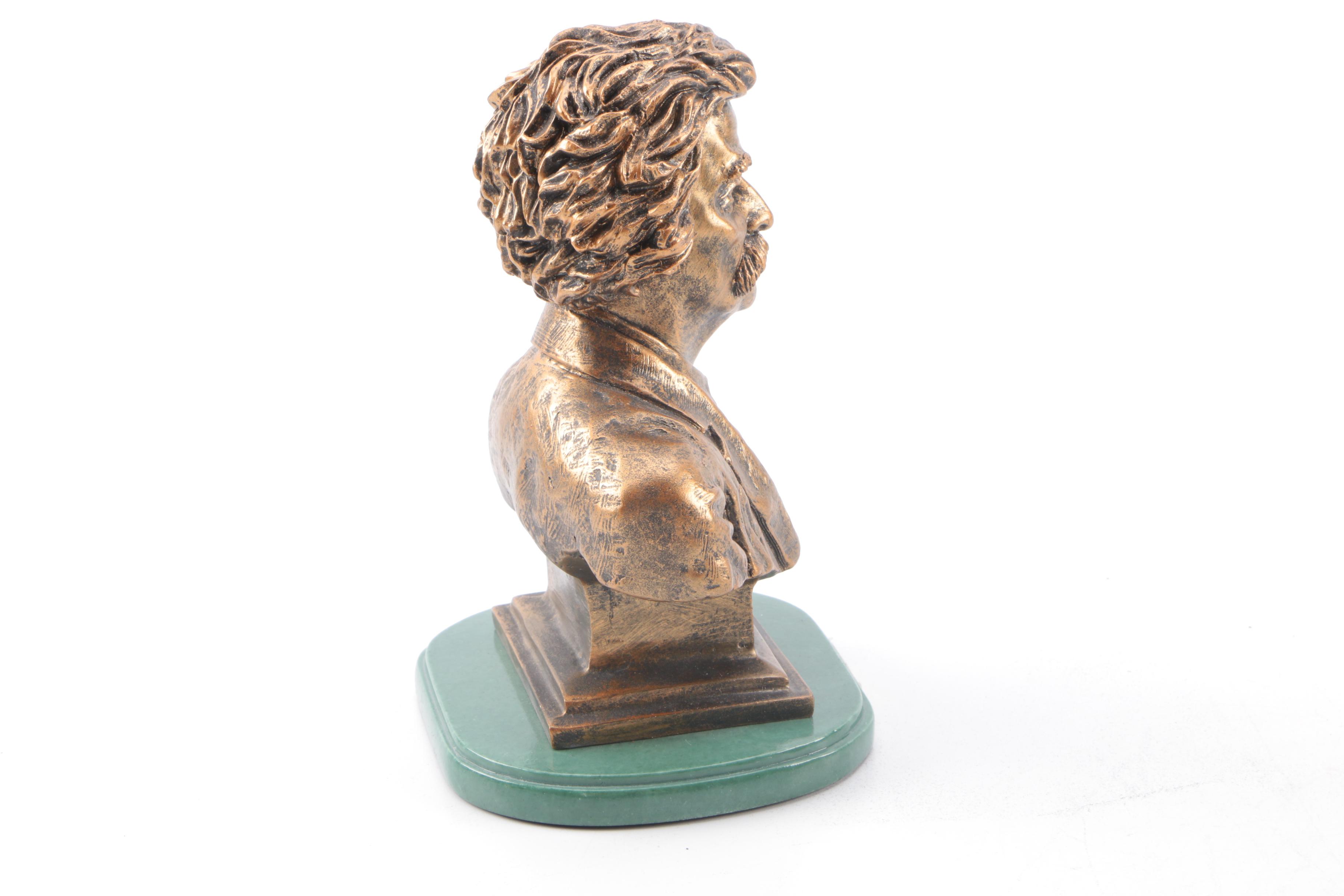 2013 Mark Twain Bust and Literary Bookends from The Bradford Exchange