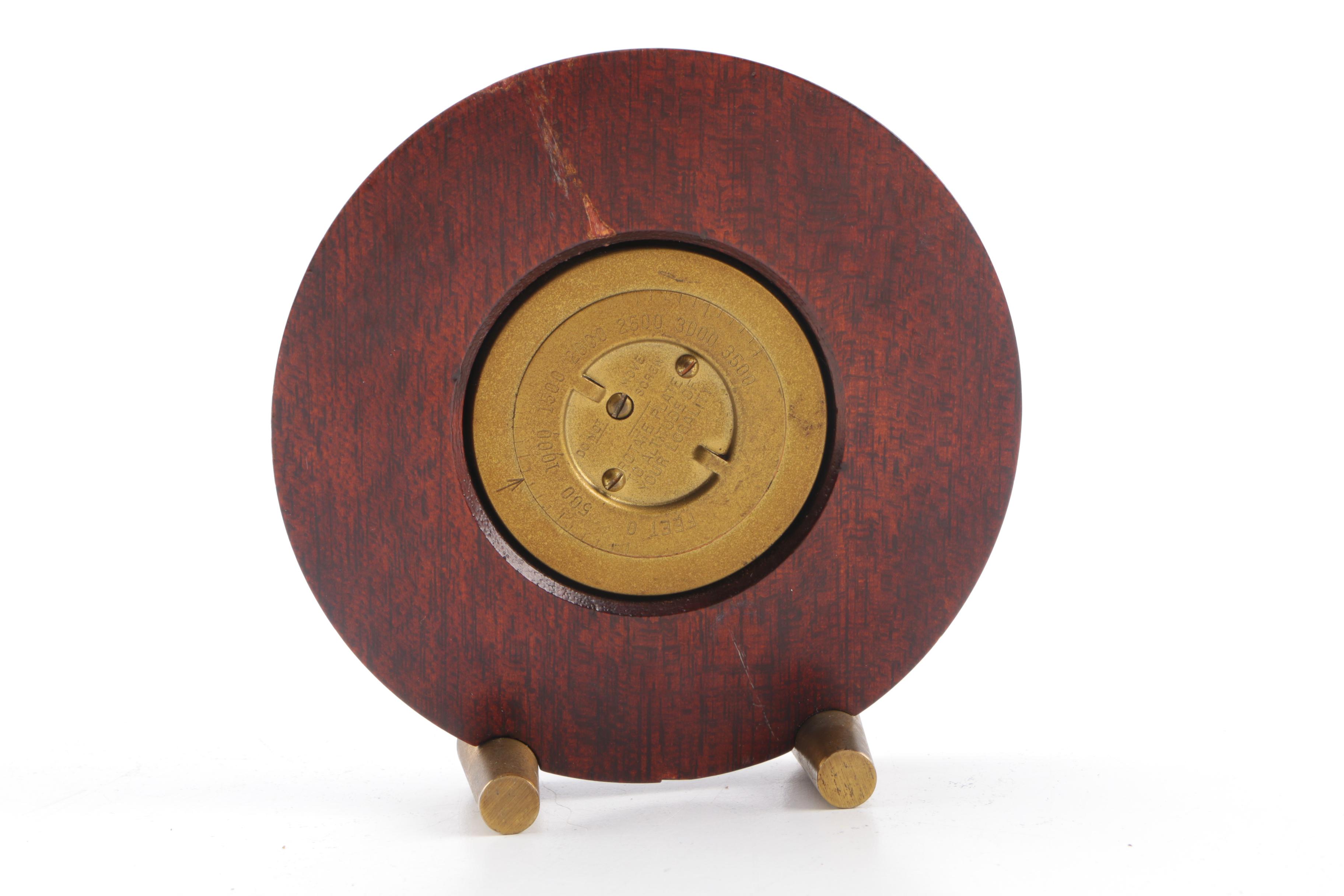 Taylor Stormoguide Barometer and Nautical Brass Clock