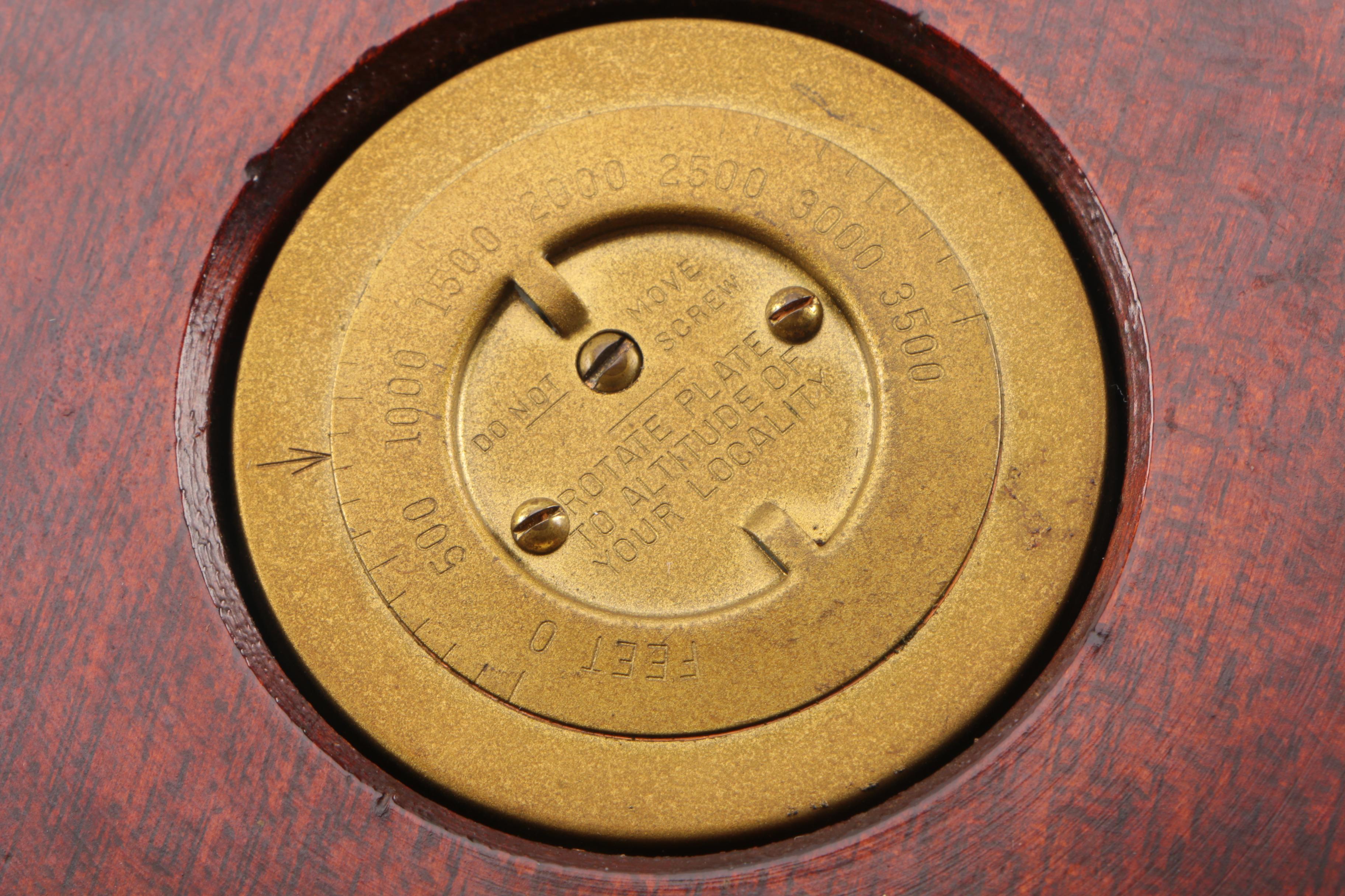 Taylor Stormoguide Barometer and Nautical Brass Clock