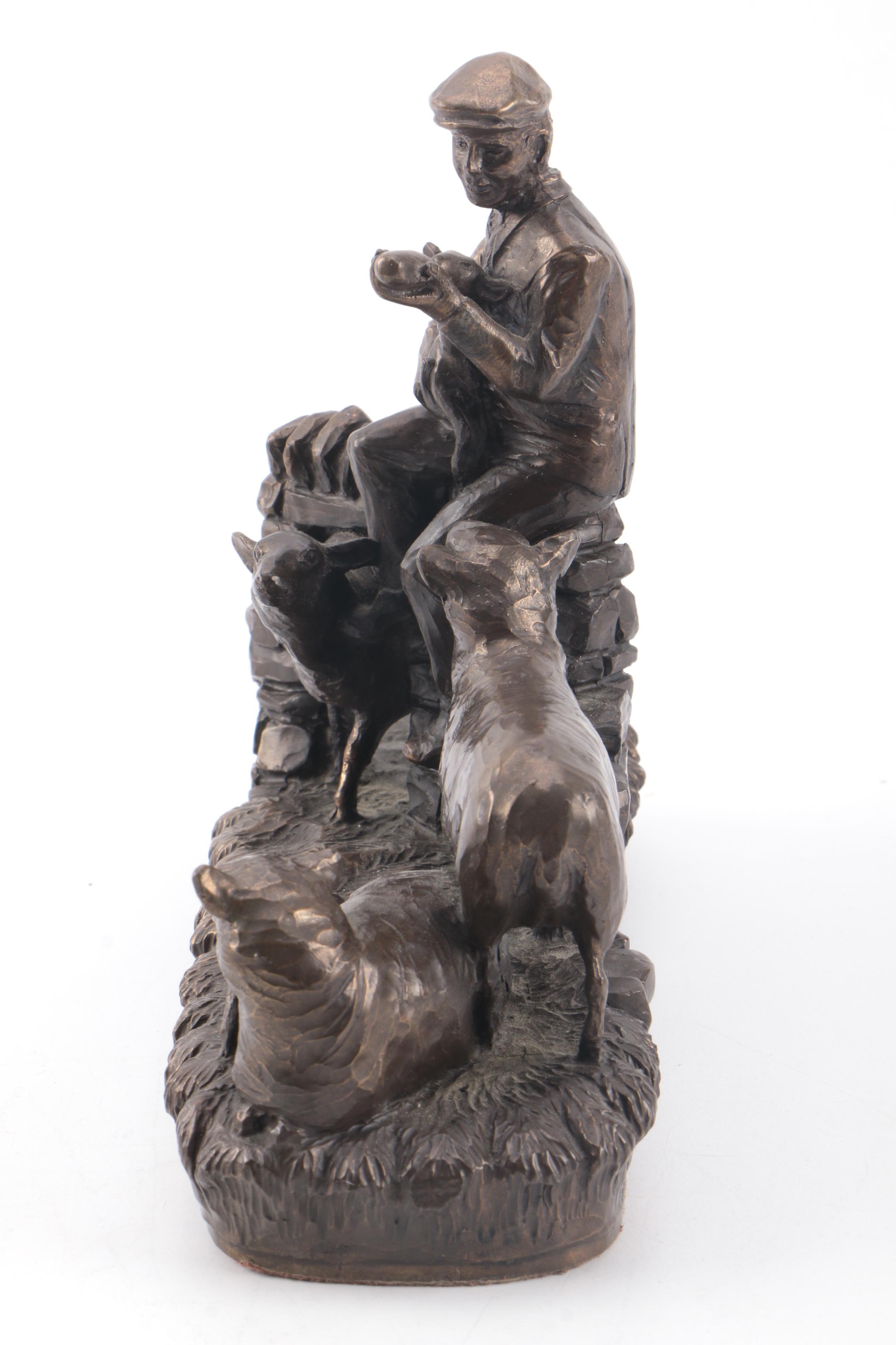 Cast Resin Shepard Statue