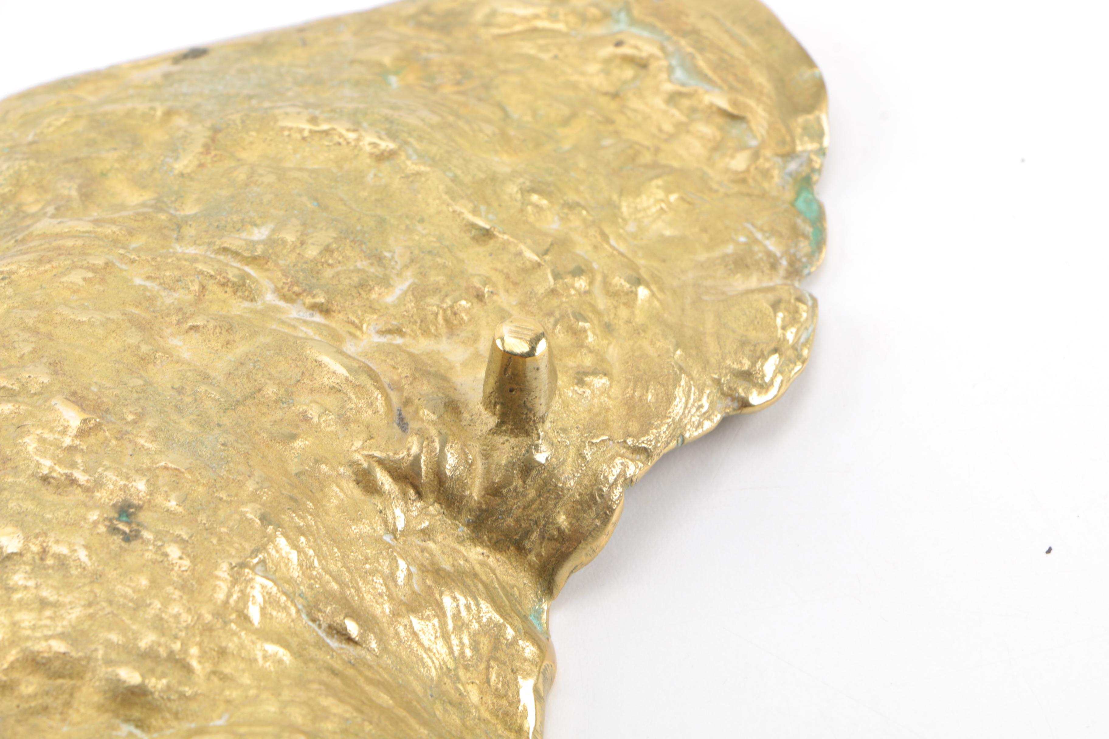 Brass Oyster Shell Shaped Dish