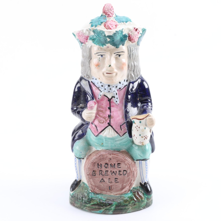 Staffordshire Toby Jug "Home Brewed Ale"