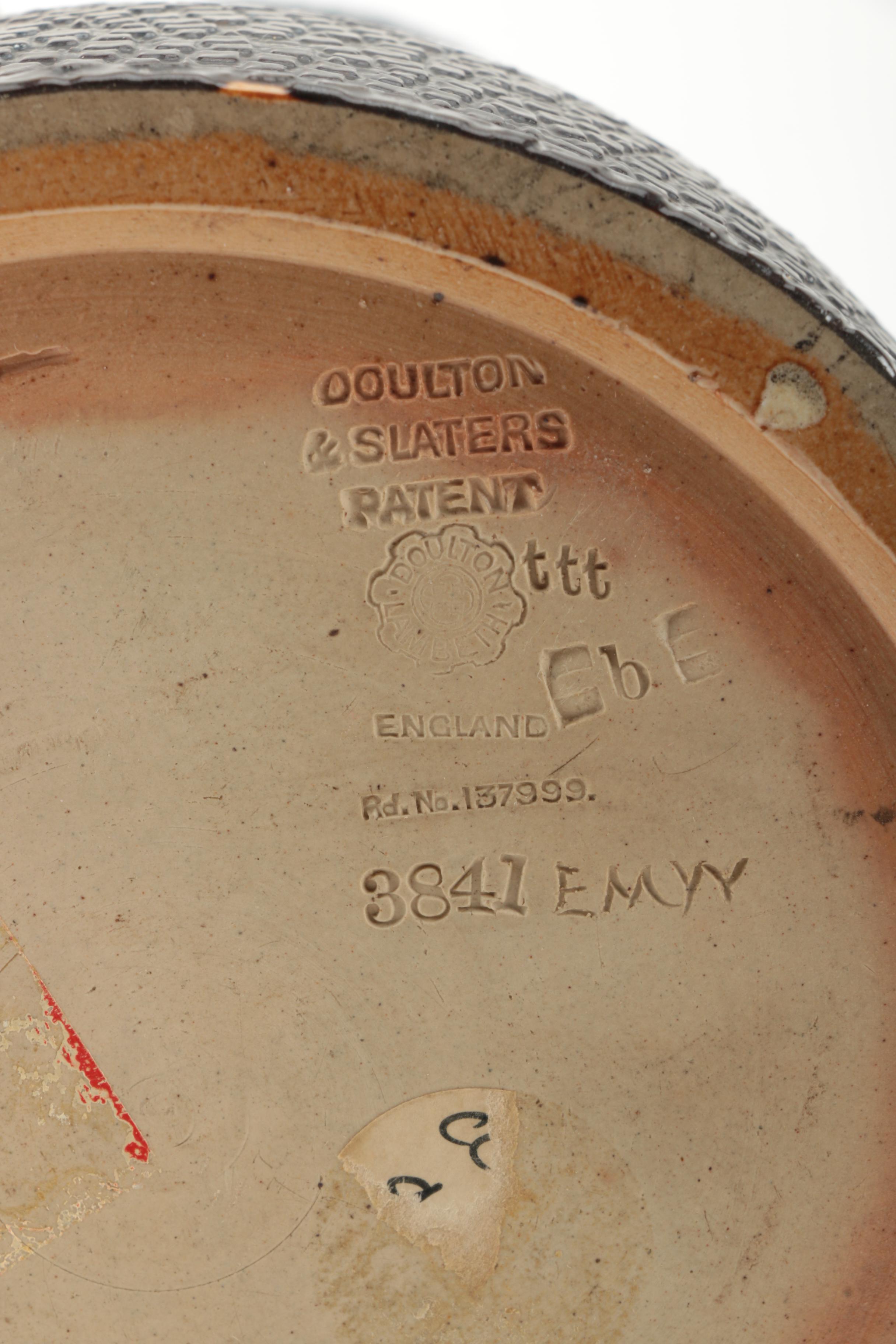 Antique Doulton Burlsem Pottery "Landlord's Invitation" Pitcher