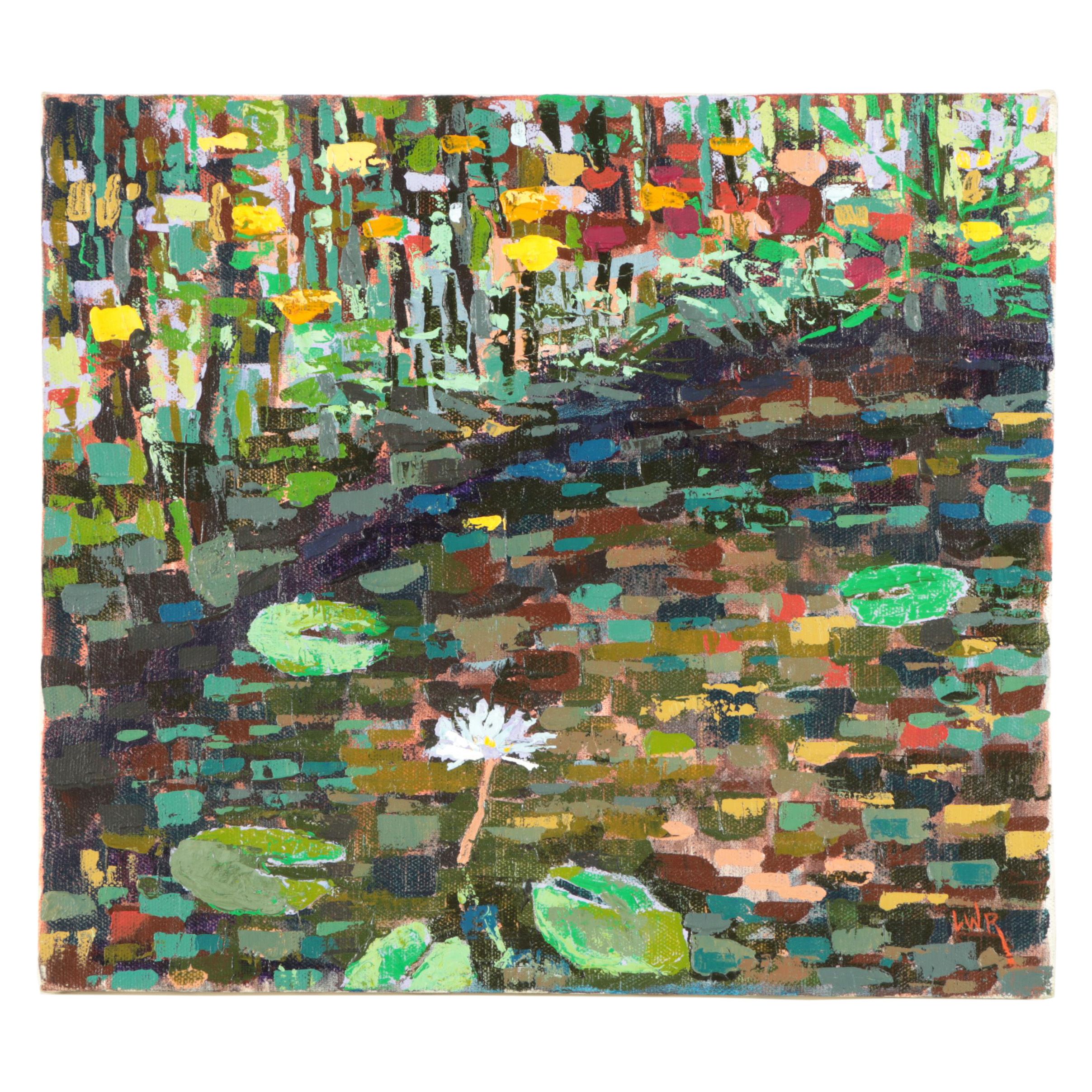L. Roper Acrylic Painting "Classical Lilies"