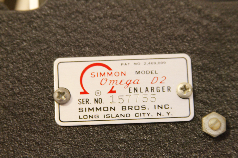 Simmon Omega D2 Enlarger with Stand