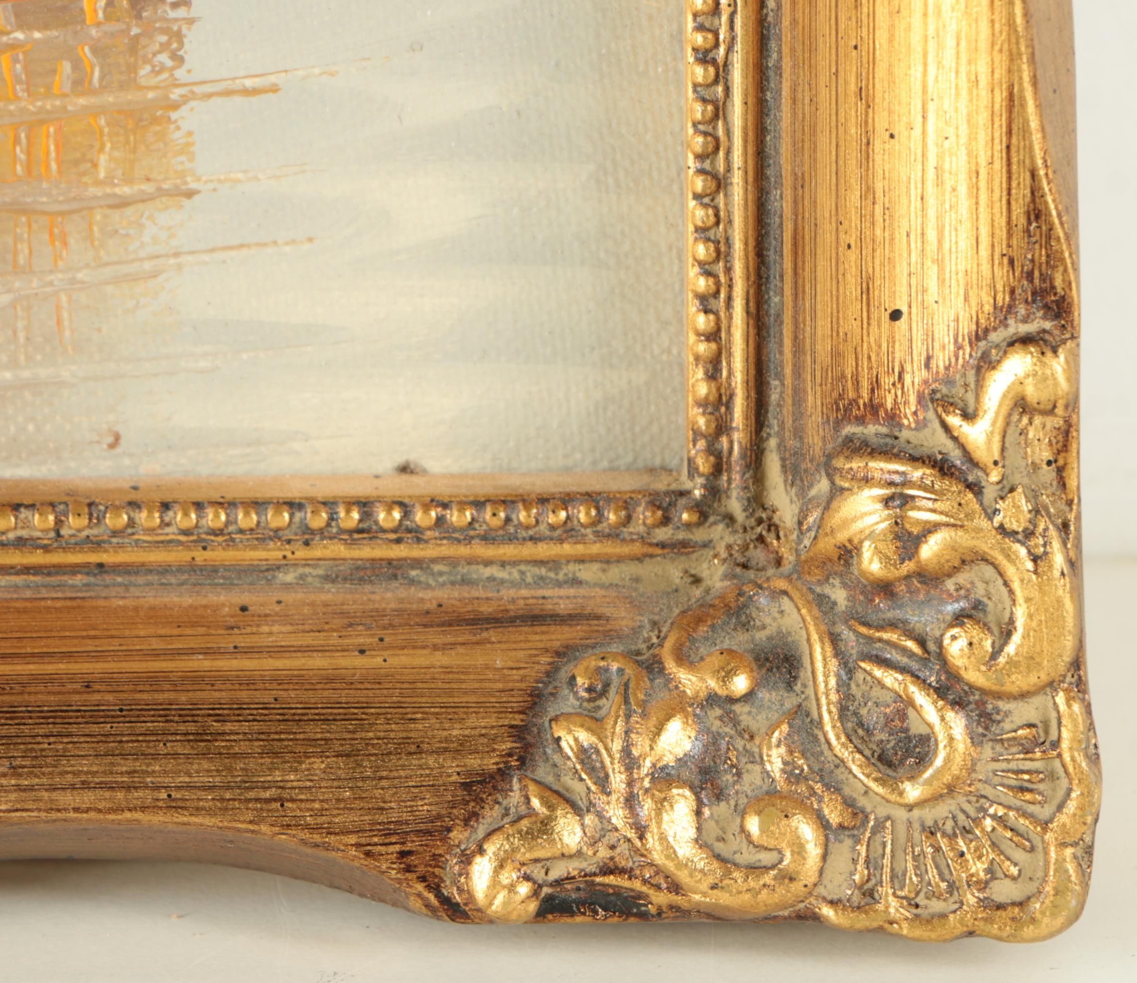 Garcia Oil Painting on Canvas of Ship