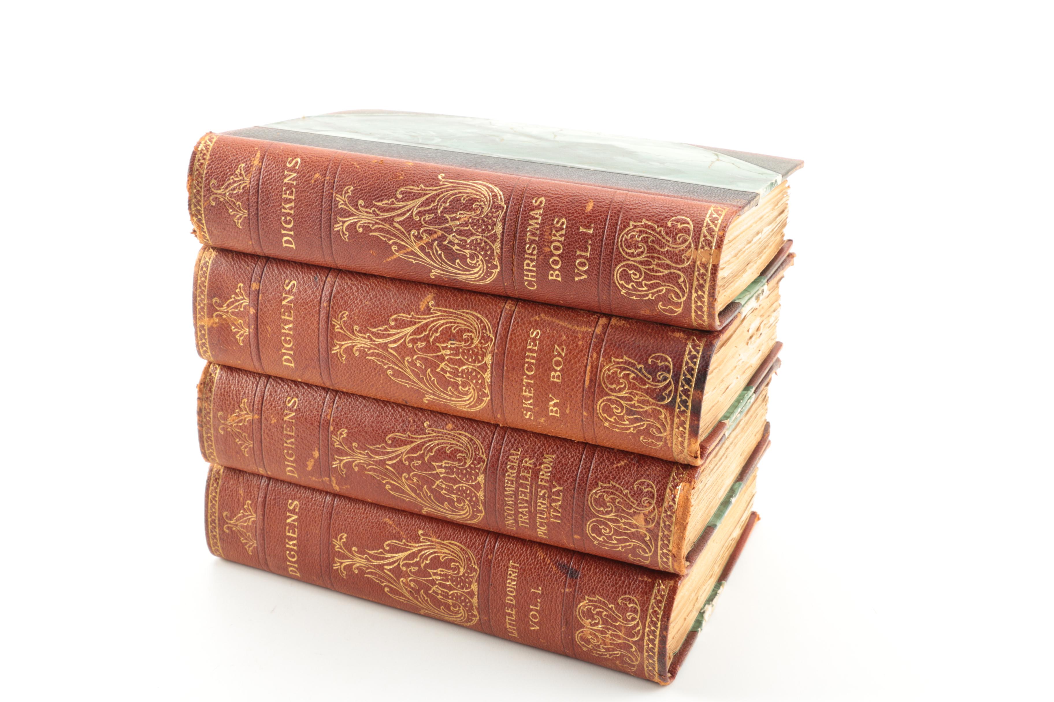 Four Volumes of Charles Dickens' Works