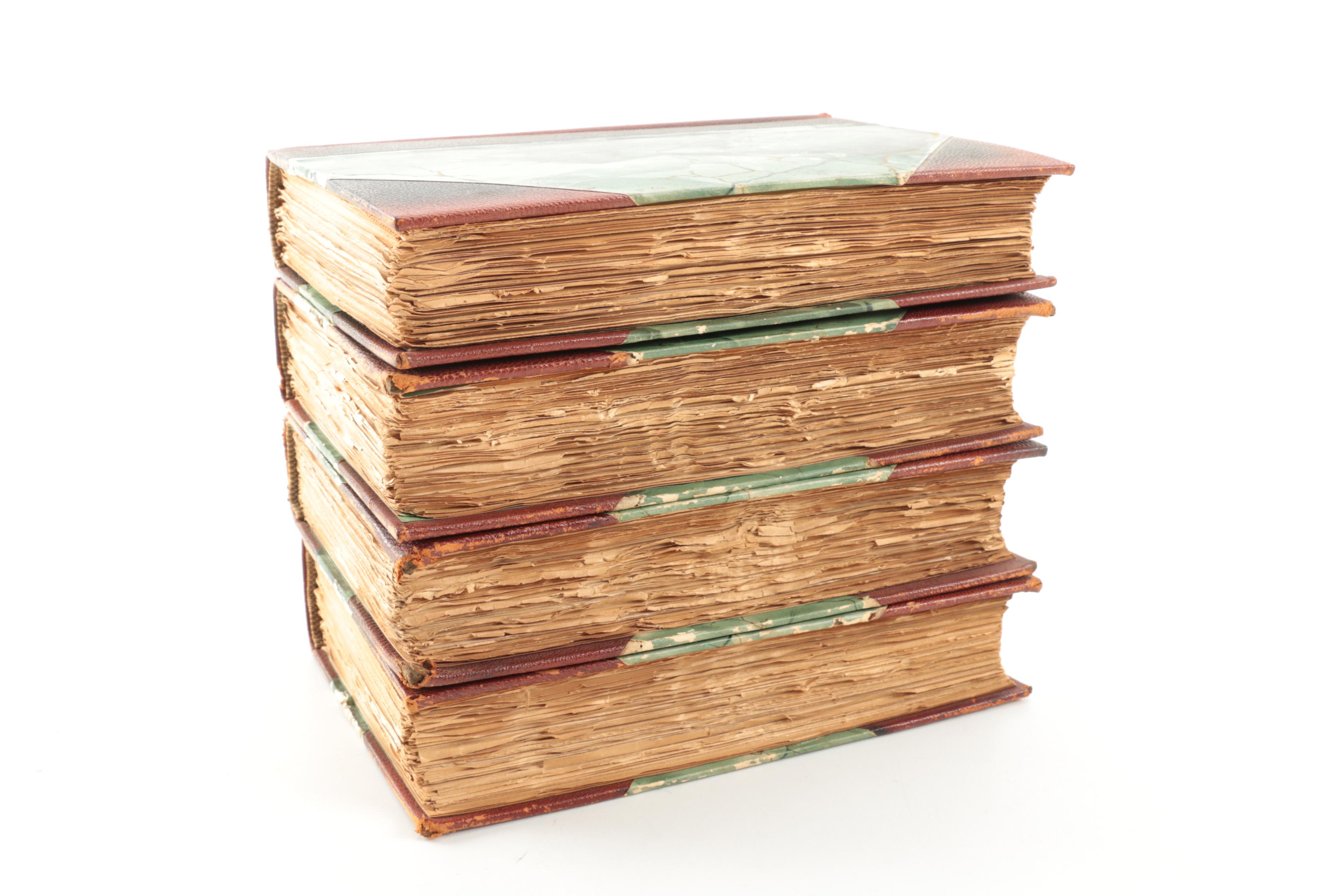 Four Volumes of Charles Dickens' Works