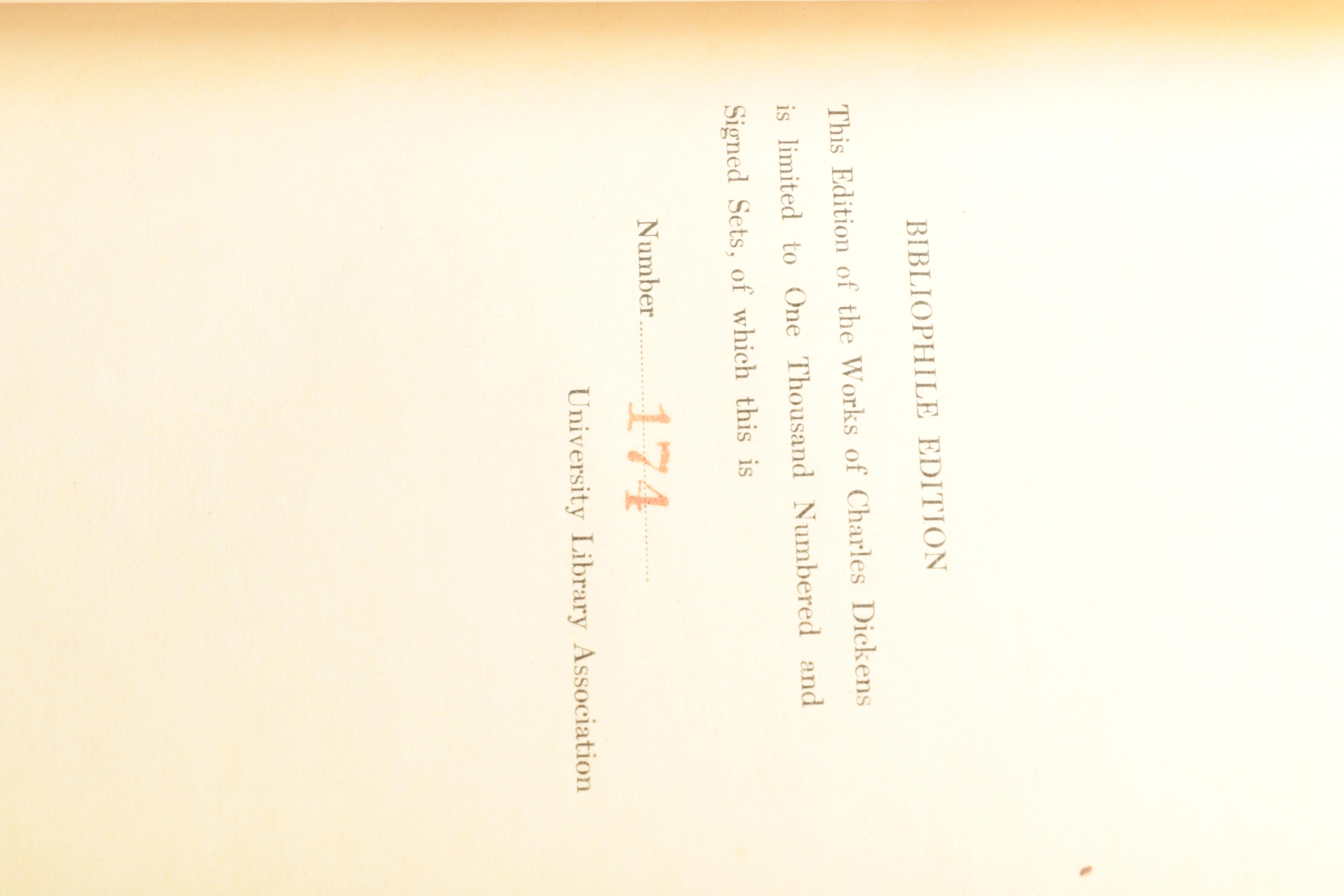 Four Volumes of Charles Dickens' Works