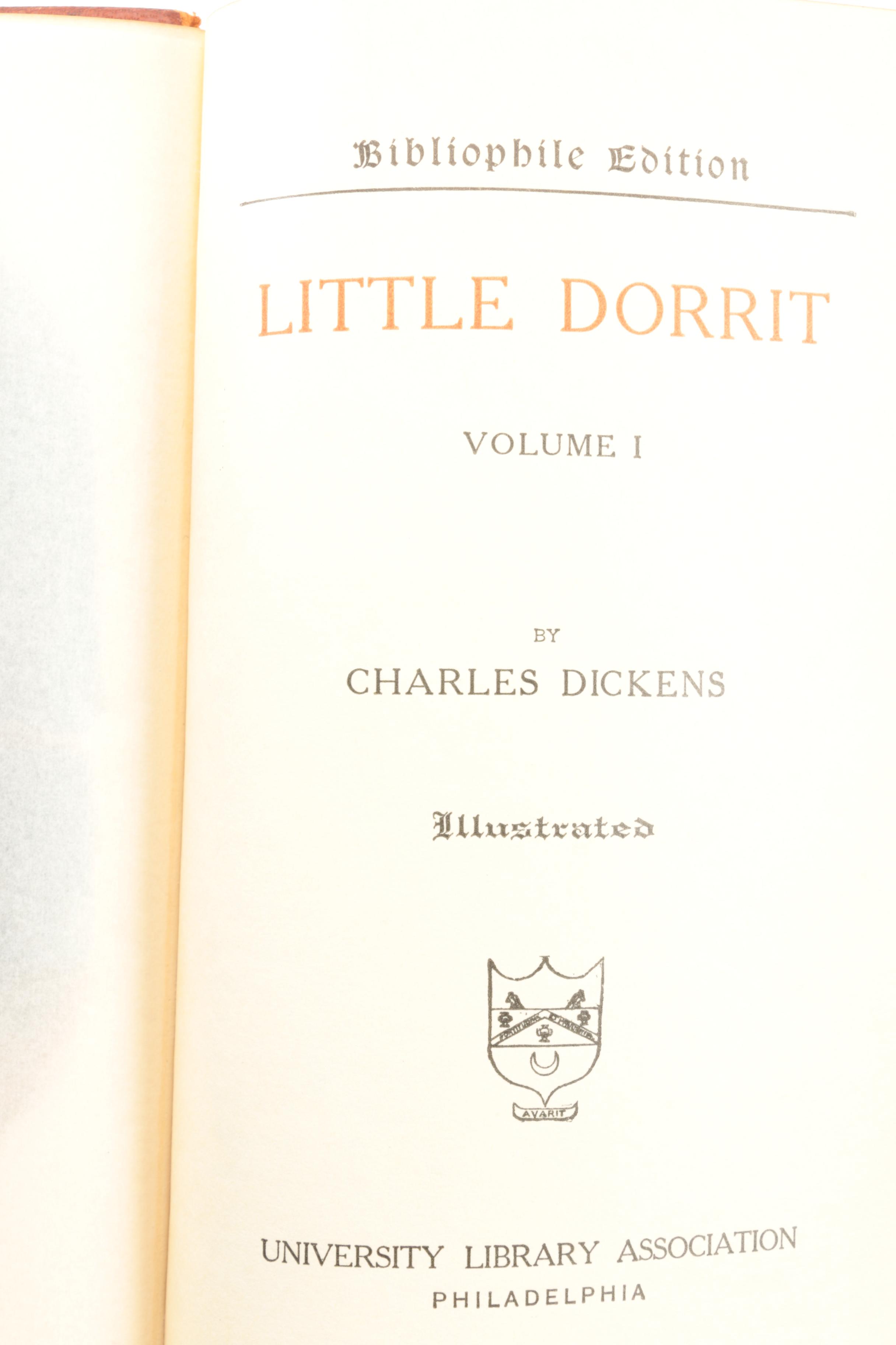 Four Volumes of Charles Dickens' Works
