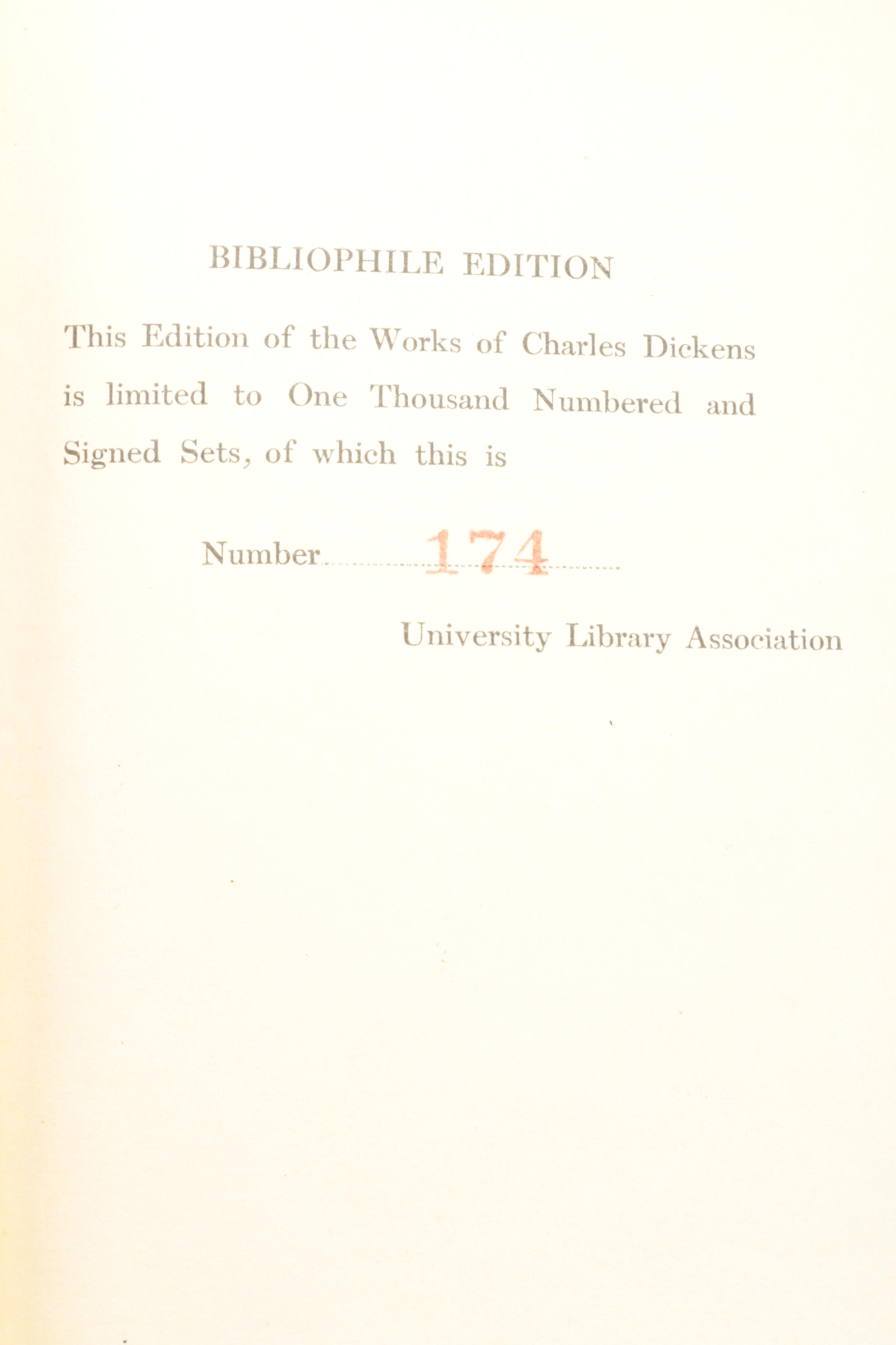 Four Volumes of Charles Dickens' Works