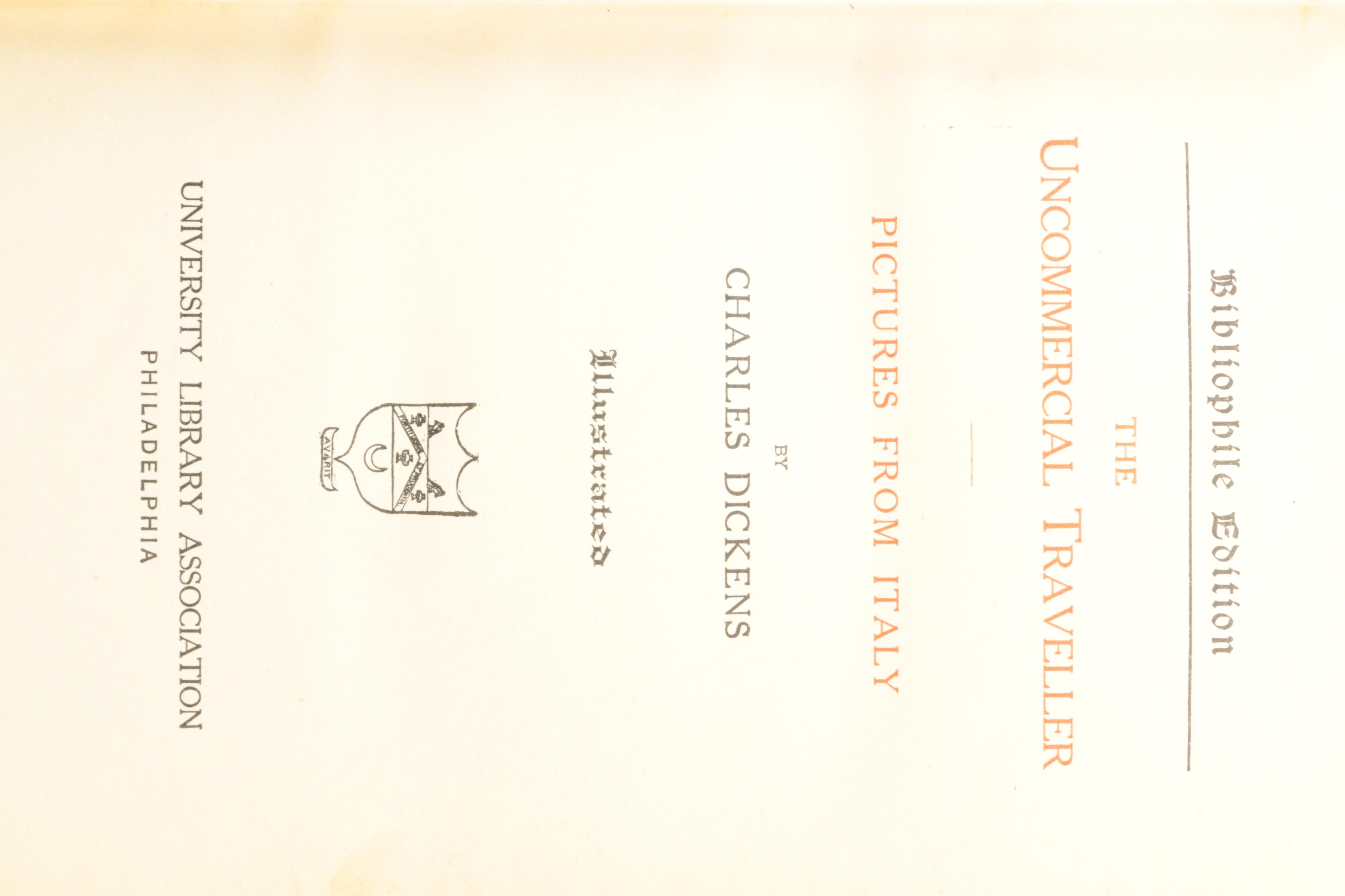 Four Volumes of Charles Dickens' Works