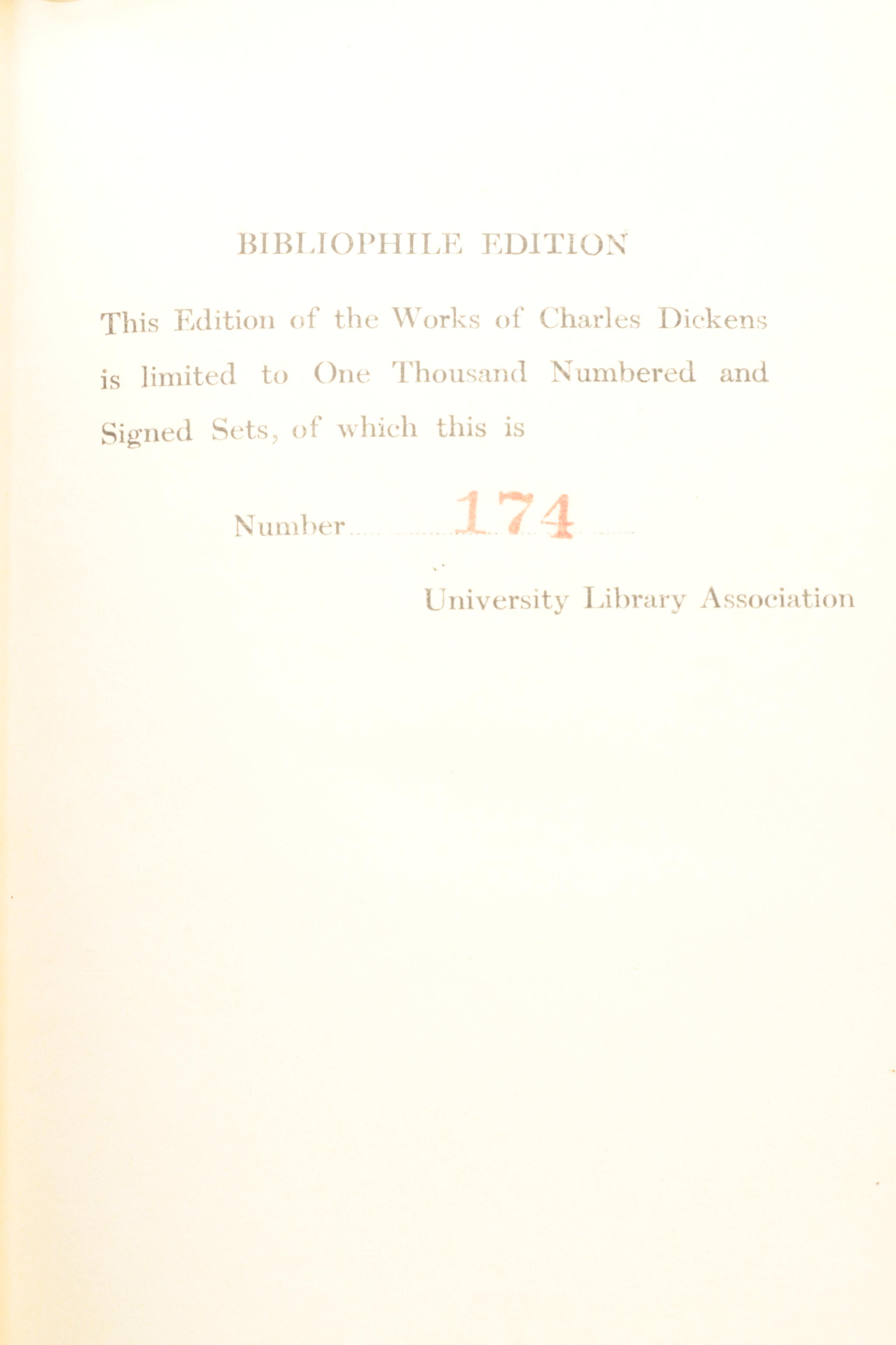 Four Volumes of Charles Dickens' Works