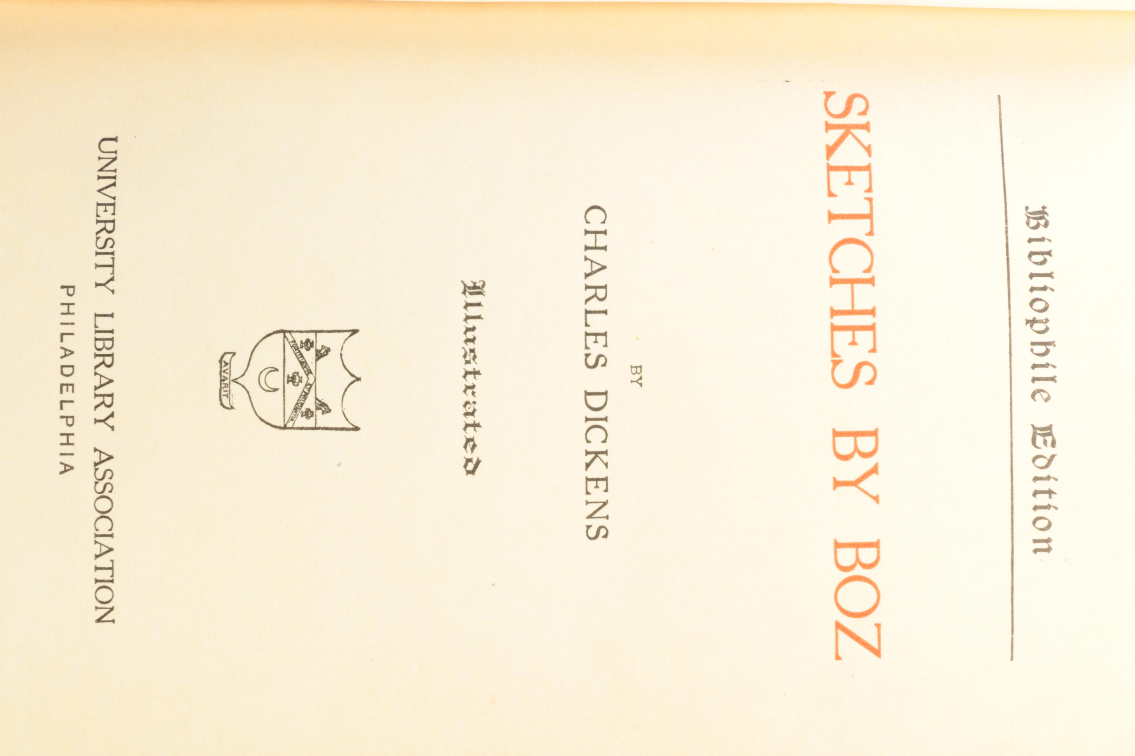 Four Volumes of Charles Dickens' Works
