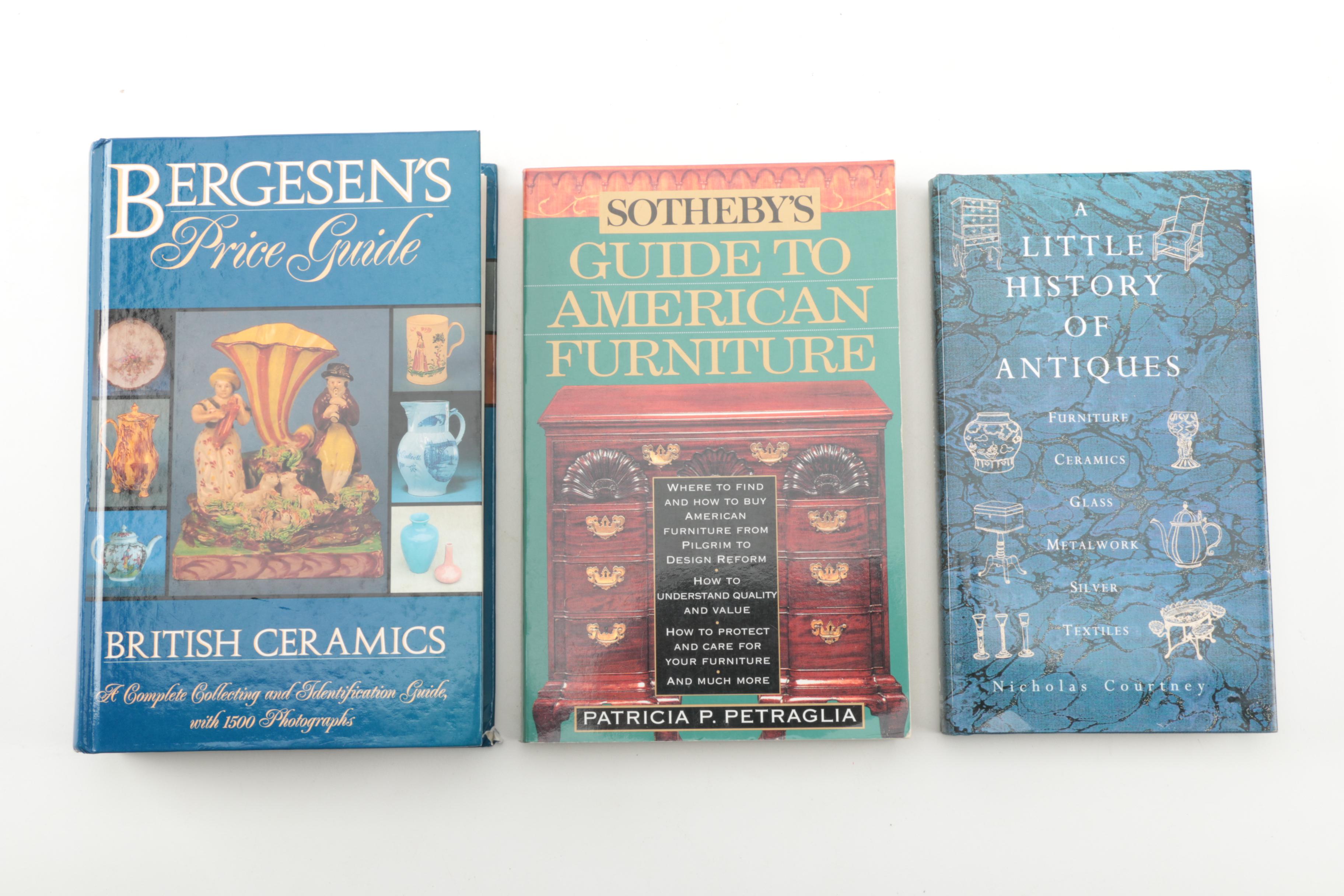Antique, Furniture, and Ceramic Reference Books