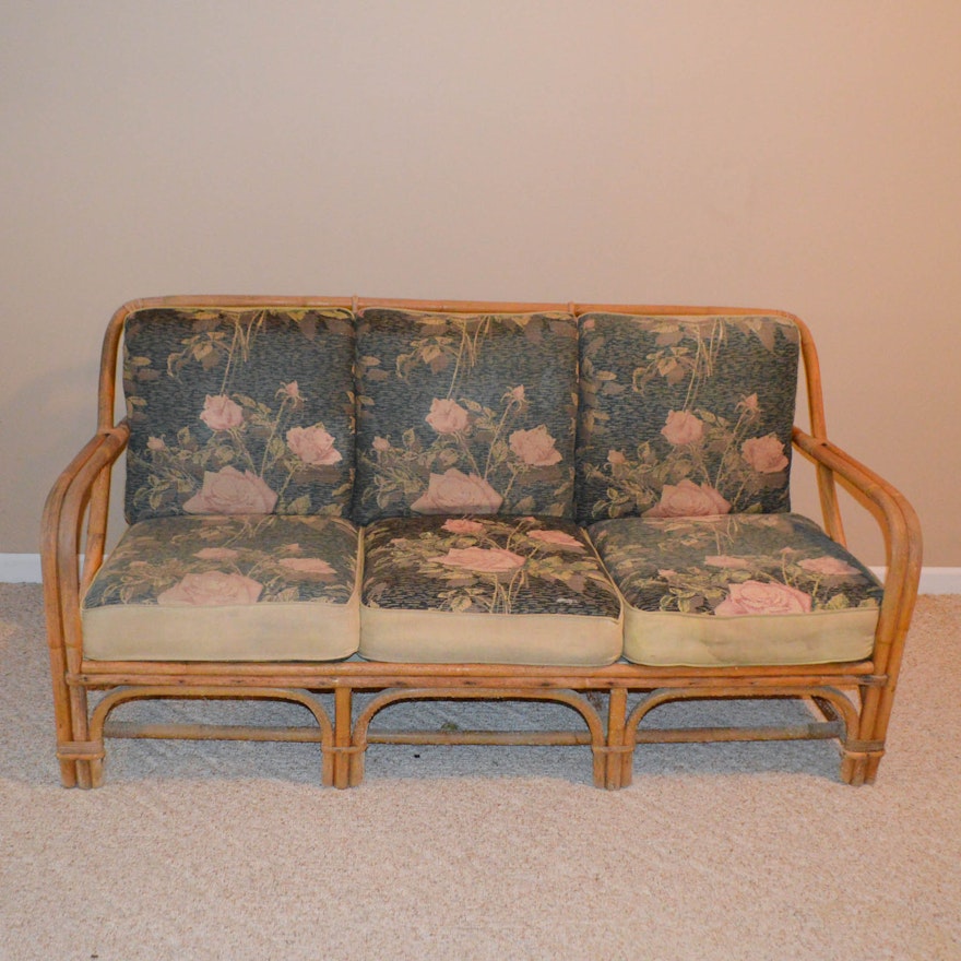 Vintage Rattan Sofa