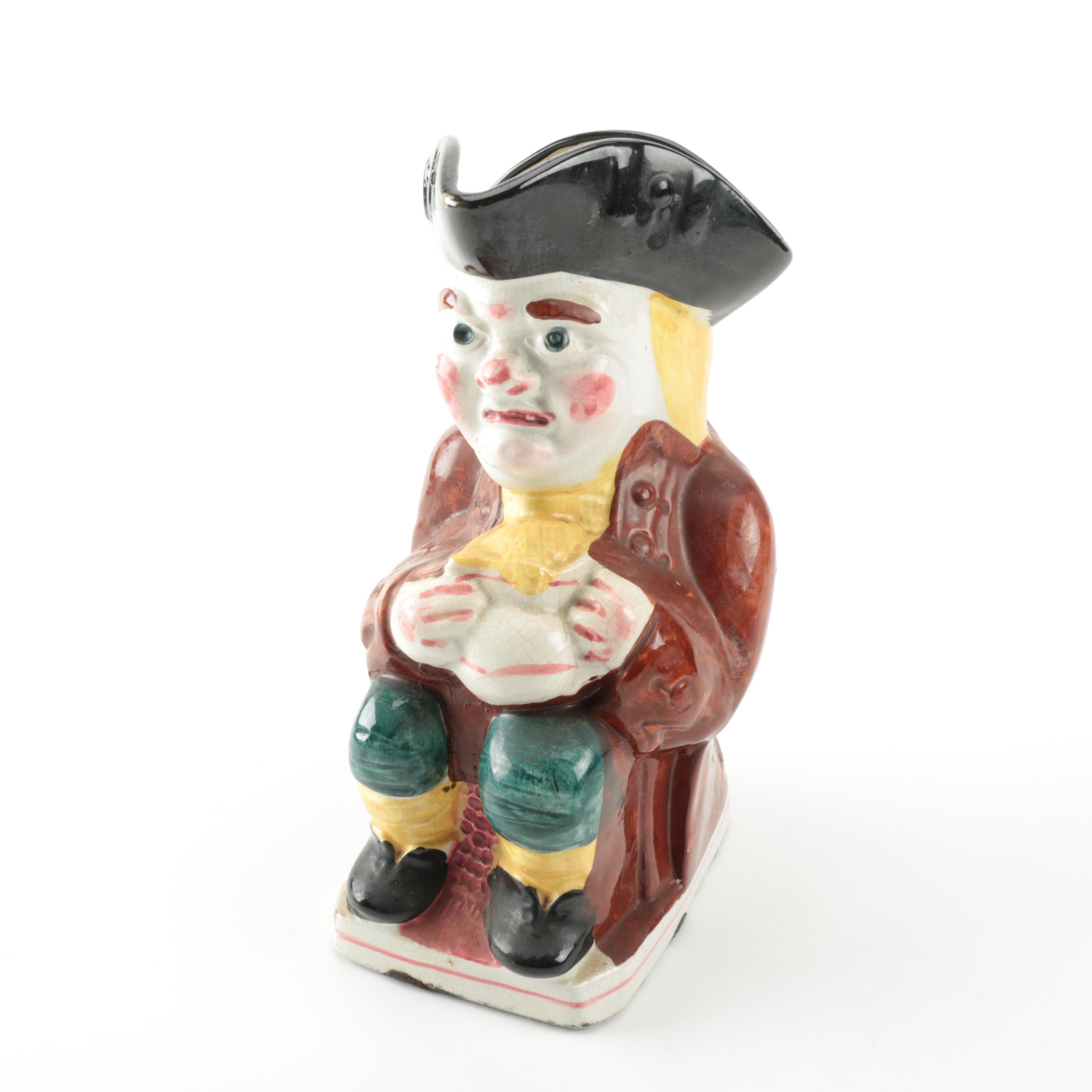 Figural Polychrome Toby Jug