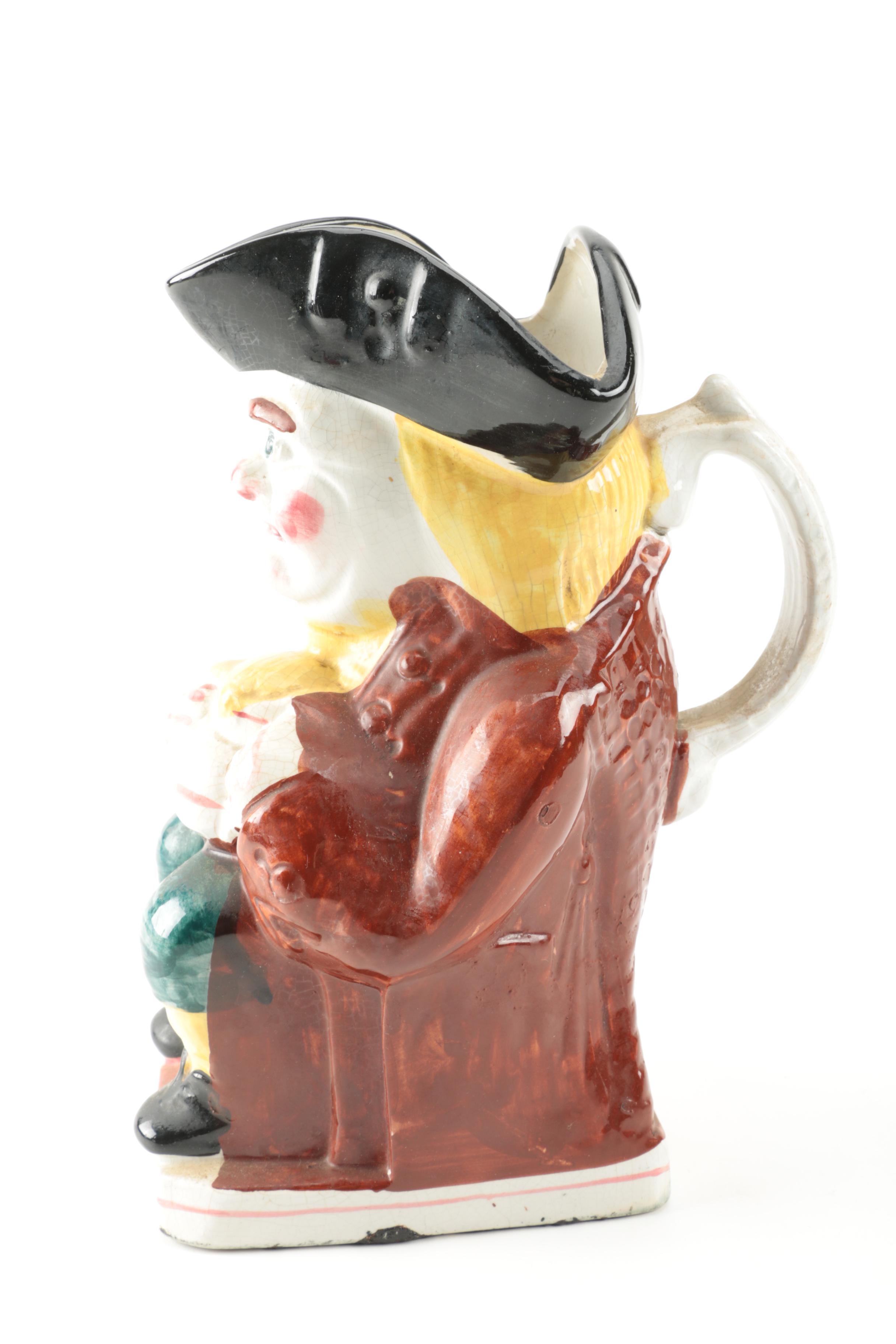 Figural Polychrome Toby Jug