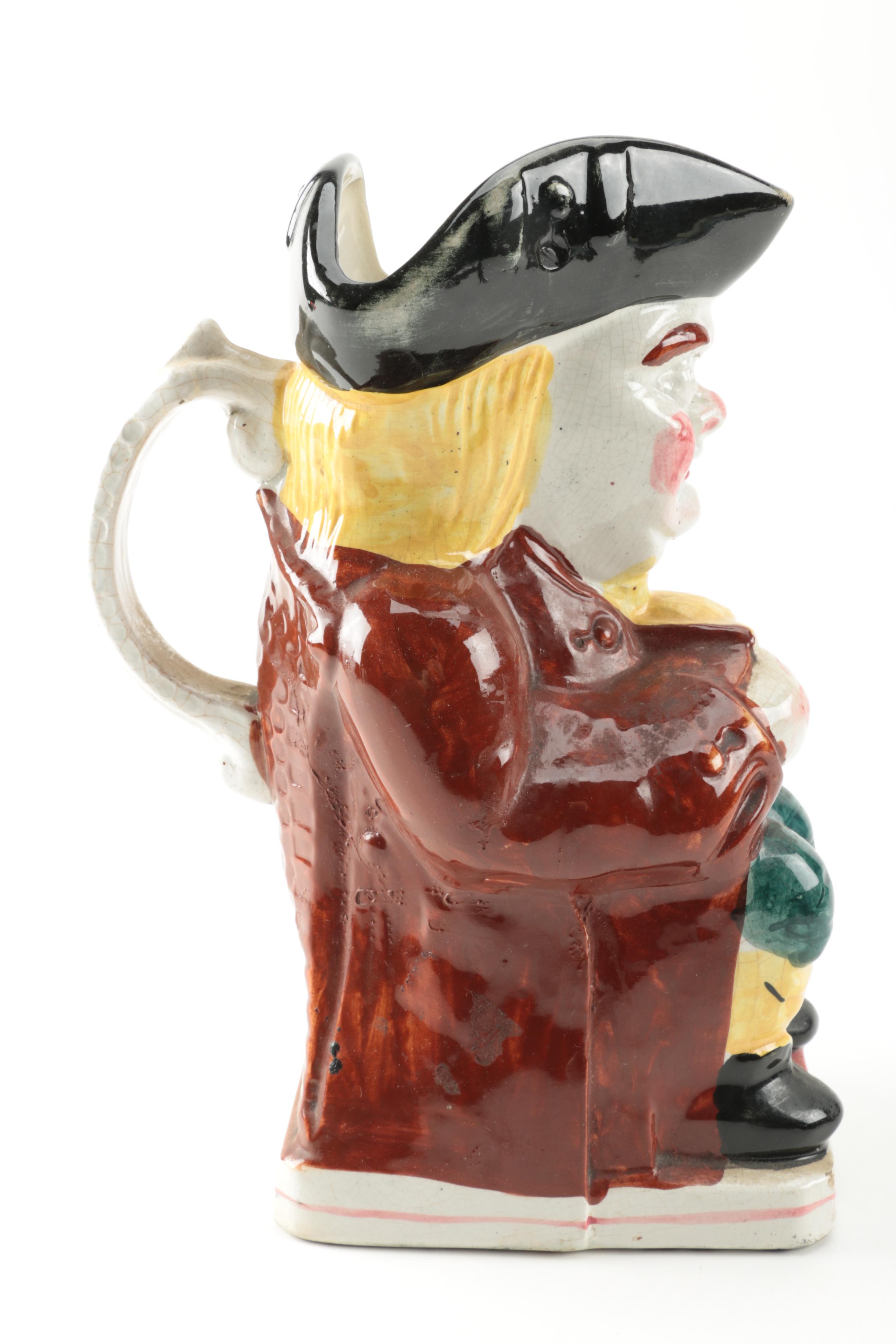 Figural Polychrome Toby Jug