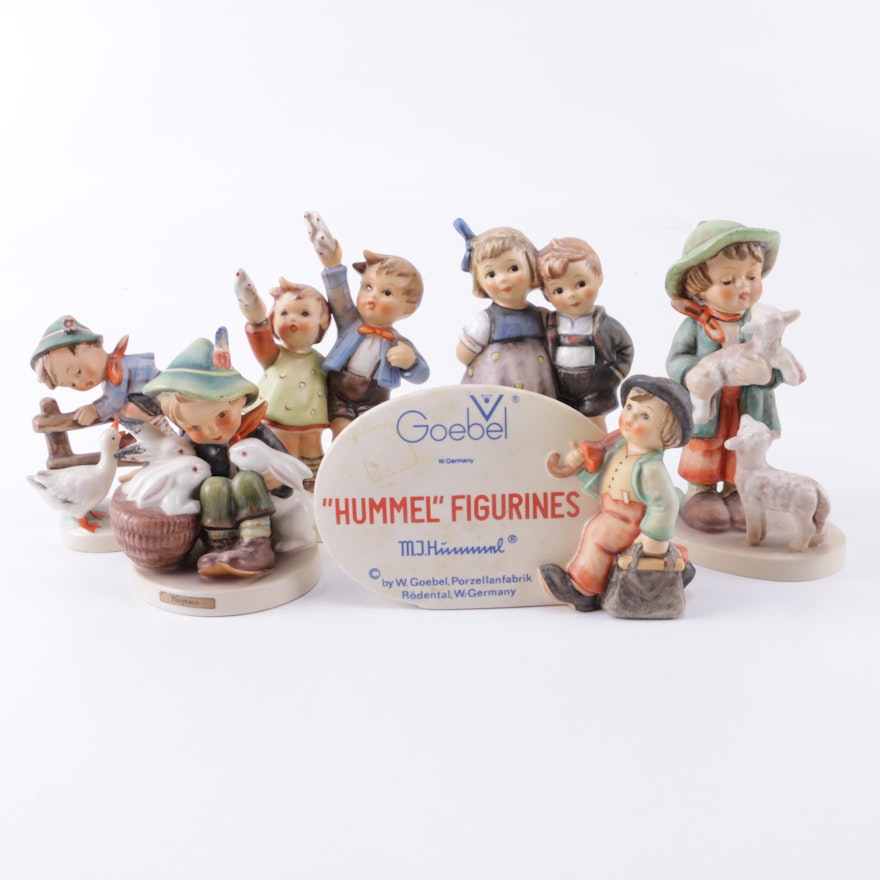 Assortment of Vintage Hummel Figurines