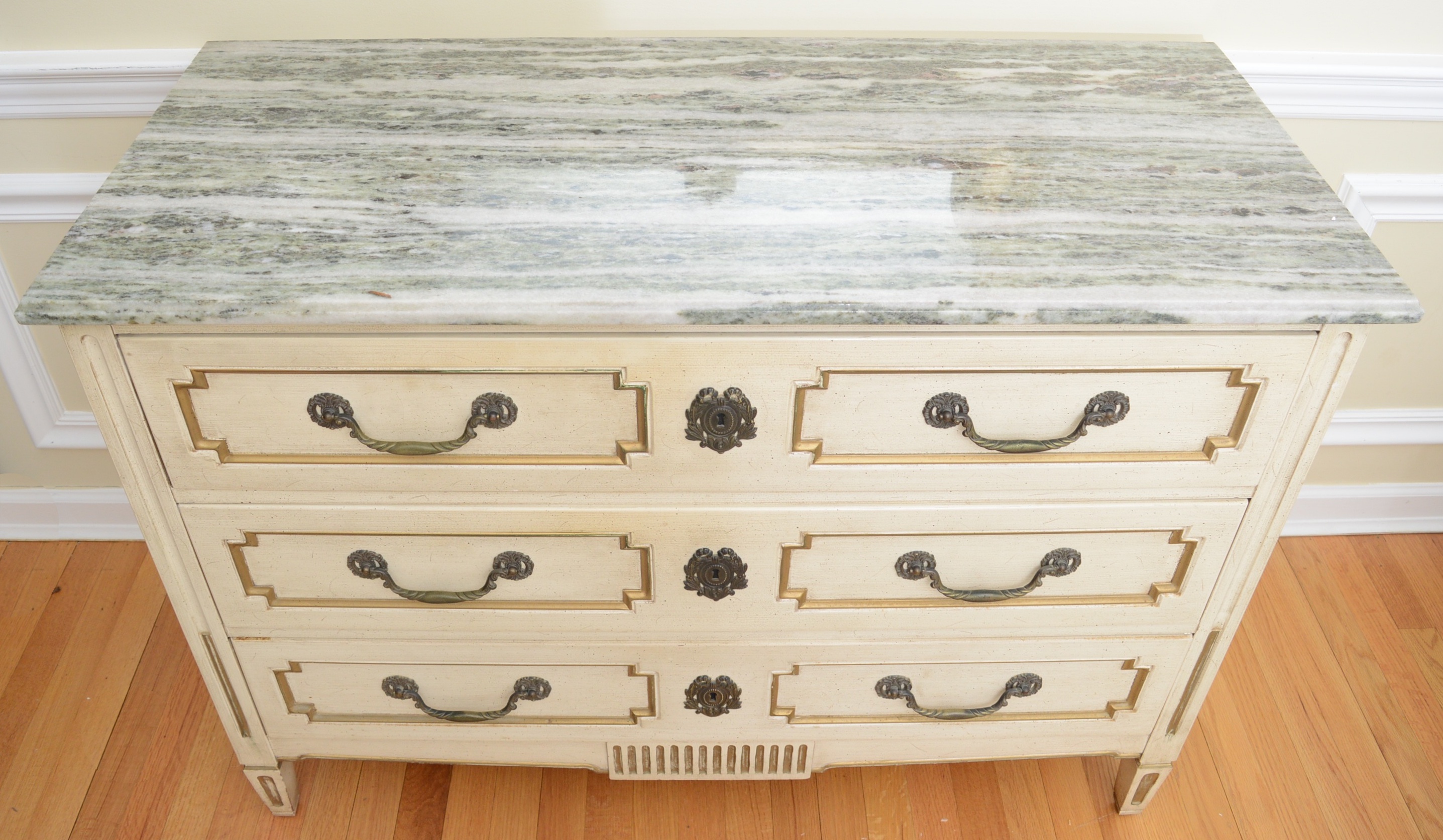 Vintage Marble Top Commode by Pogue's