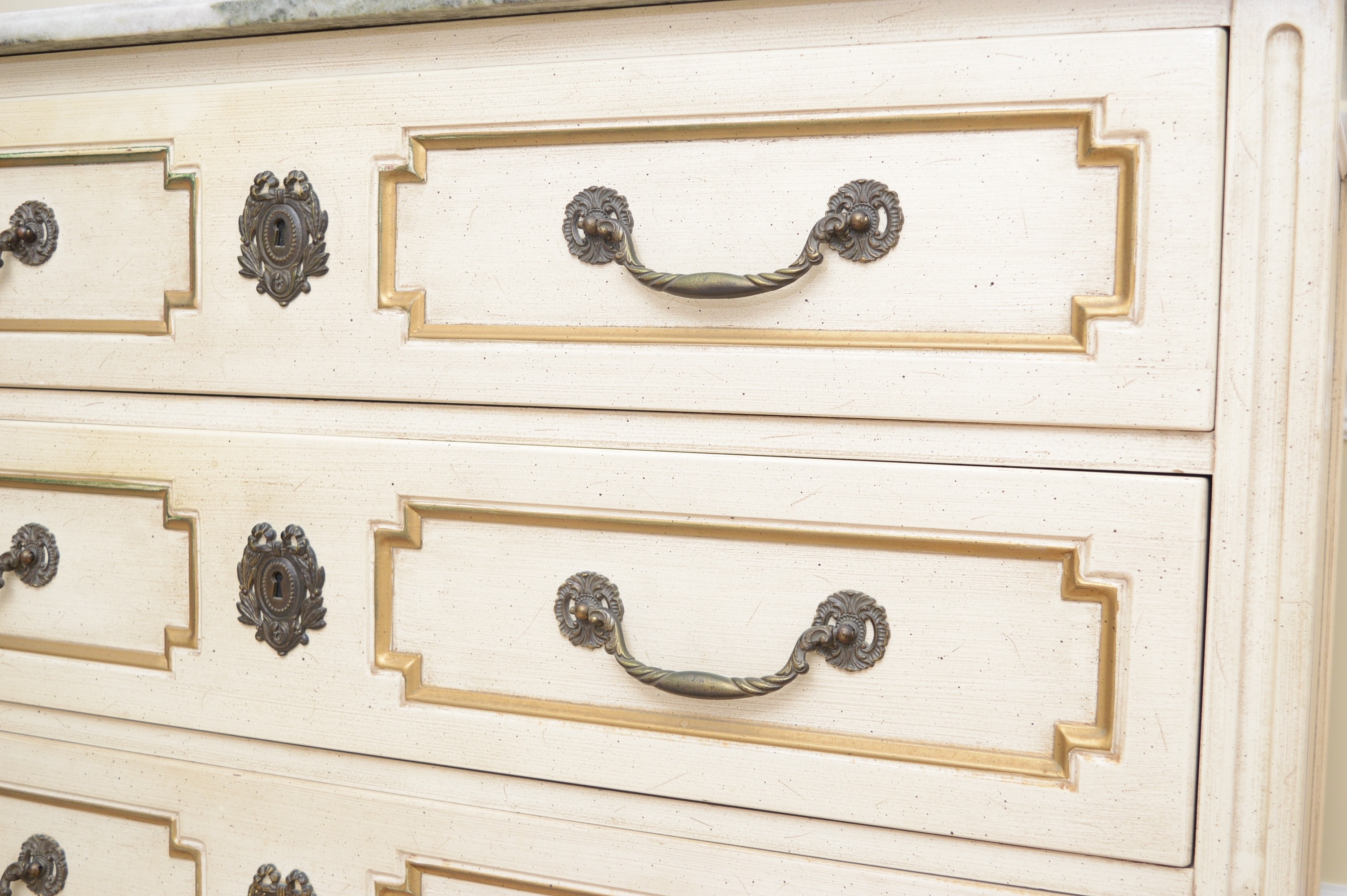 Vintage Marble Top Commode by Pogue's