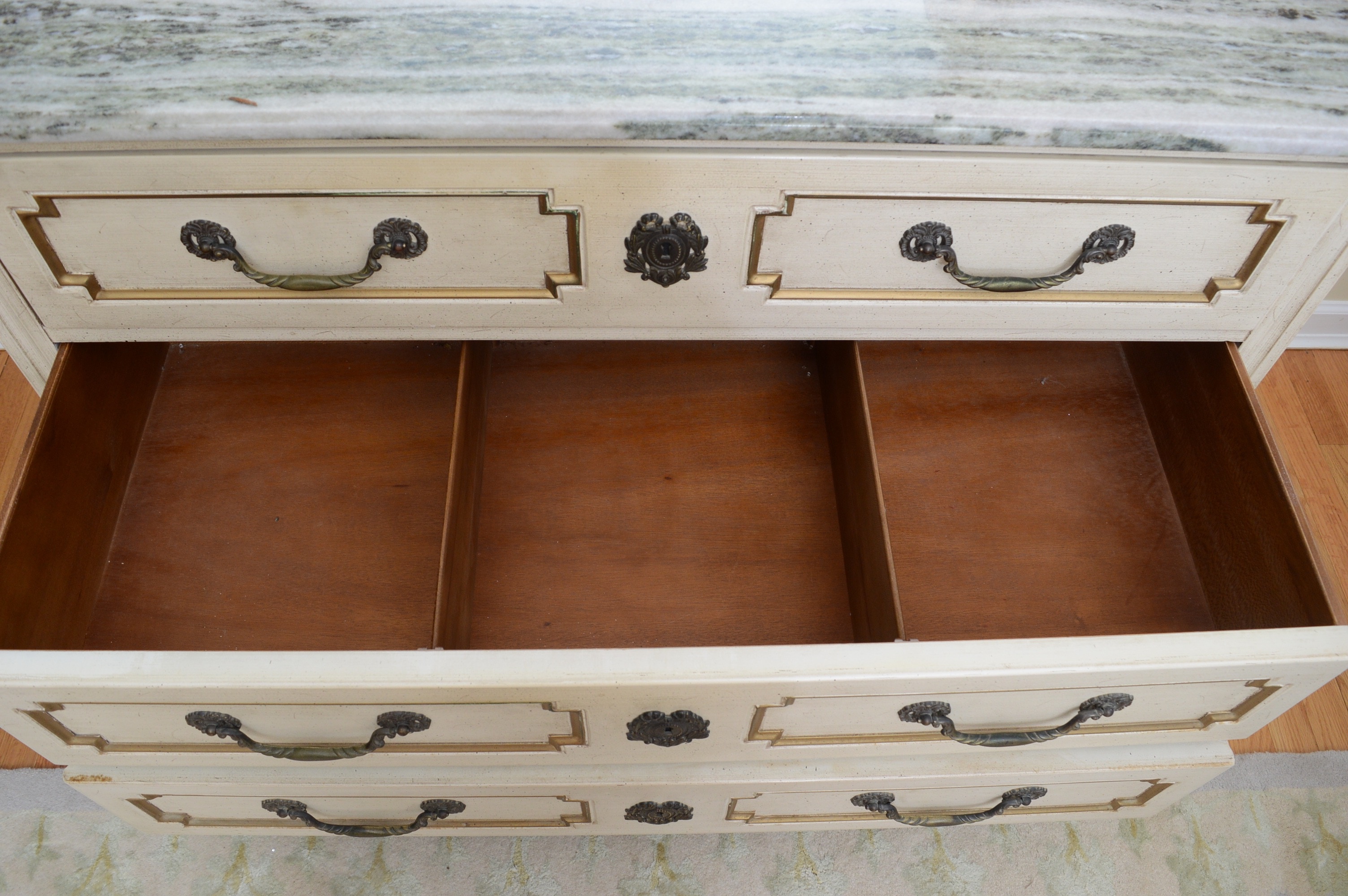 Vintage Marble Top Commode by Pogue's