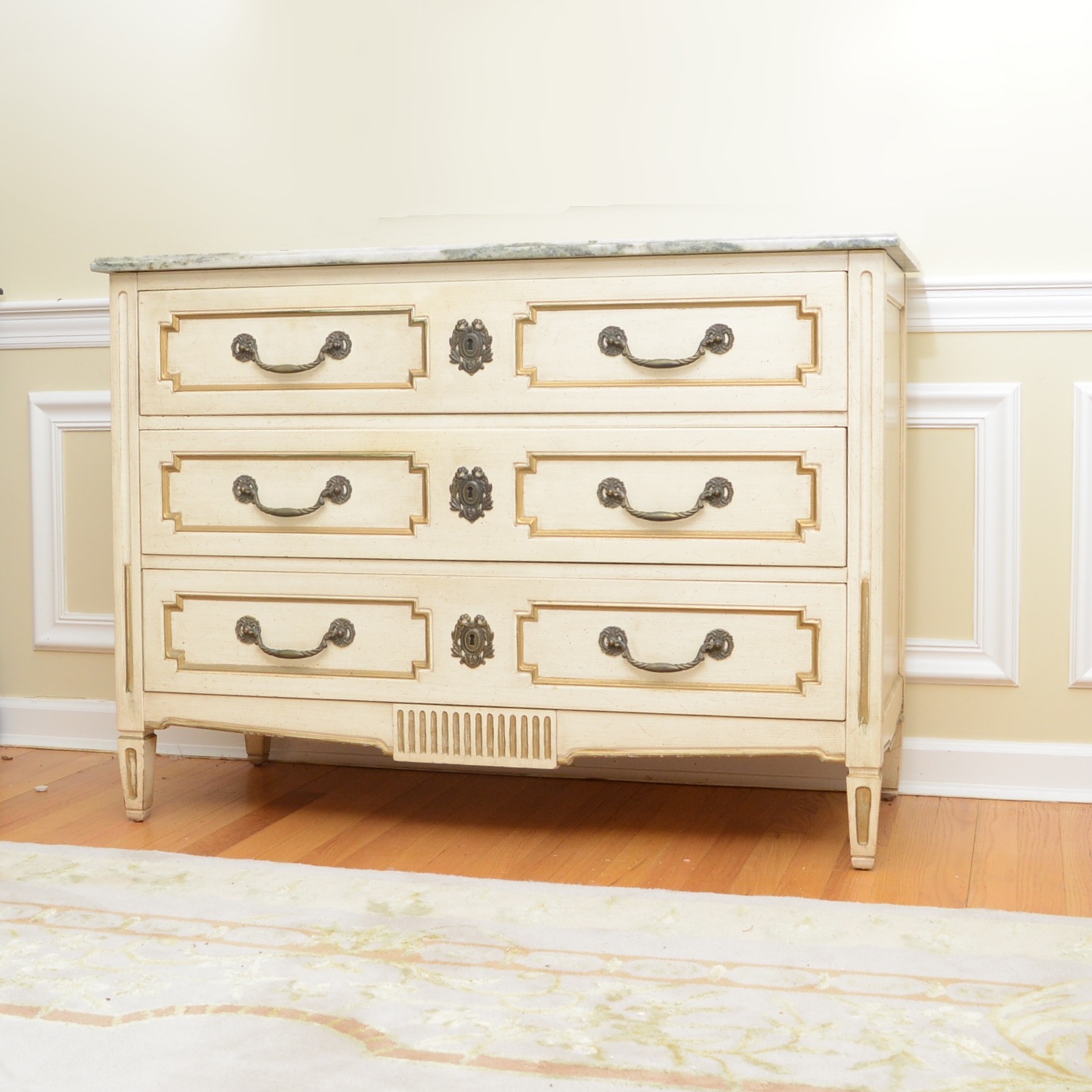 Vintage Marble Top Commode by Pogue's