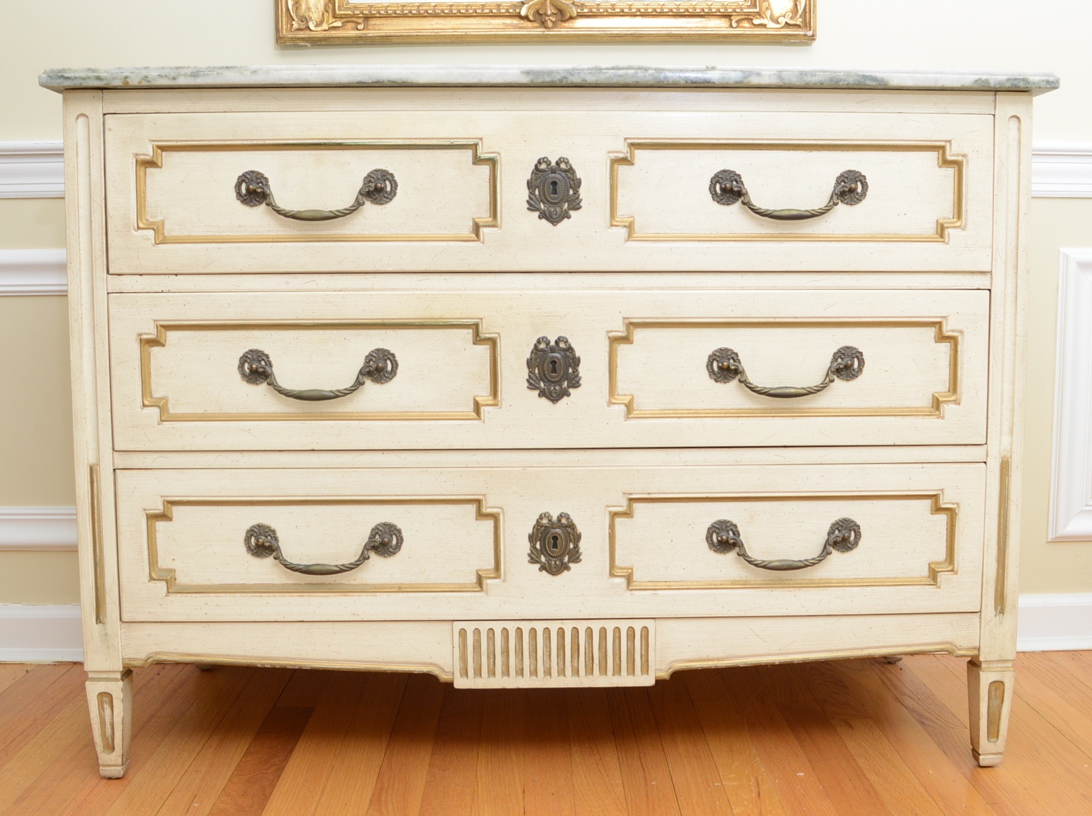 Vintage Marble Top Commode by Pogue's
