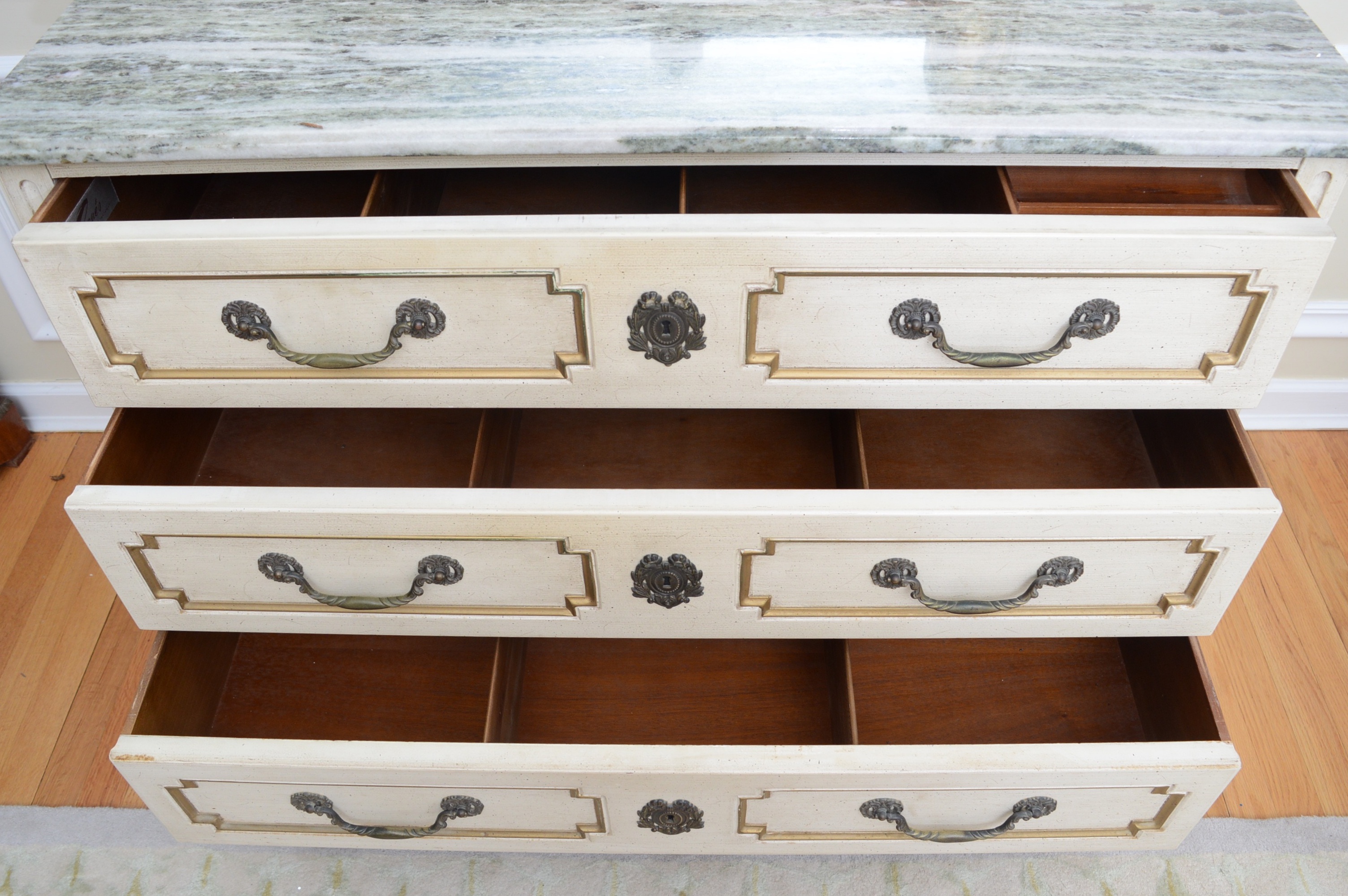 Vintage Marble Top Commode by Pogue's