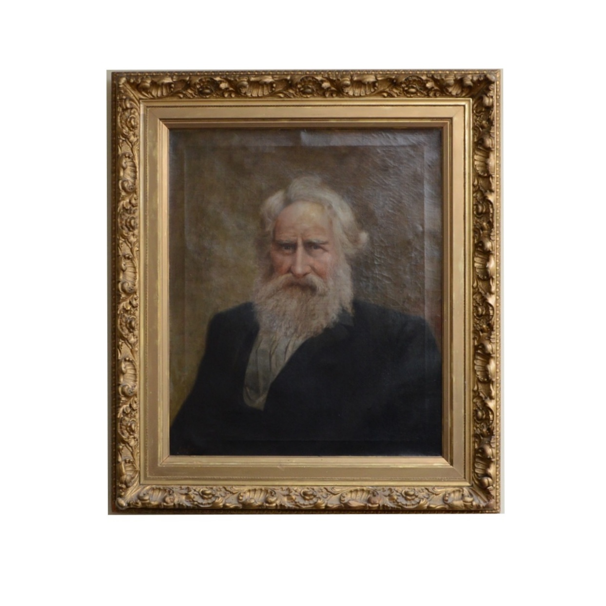 Lawler Signed Antique Portrait Oil on Canvas