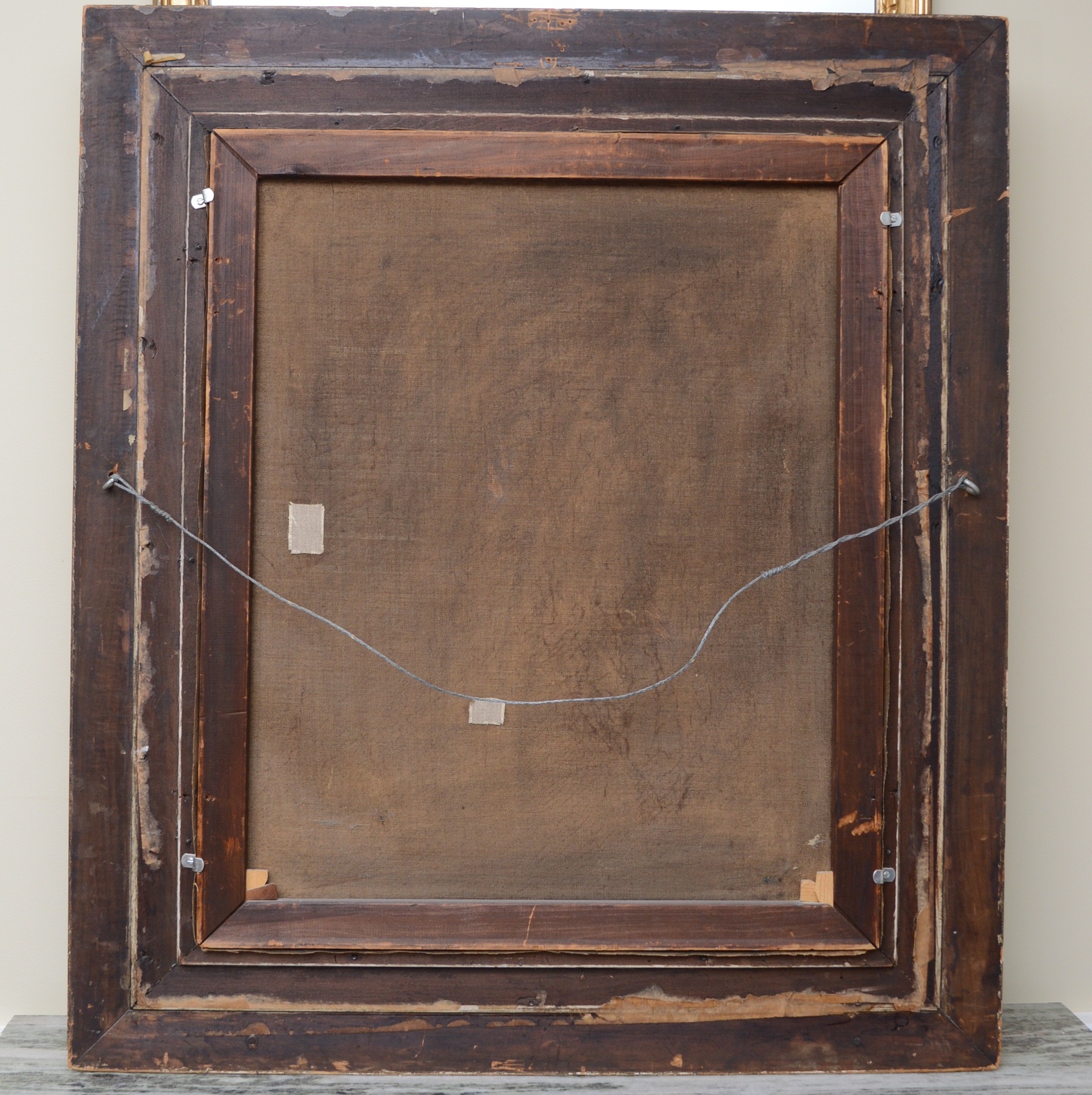 Lawler Signed Antique Portrait Oil on Canvas