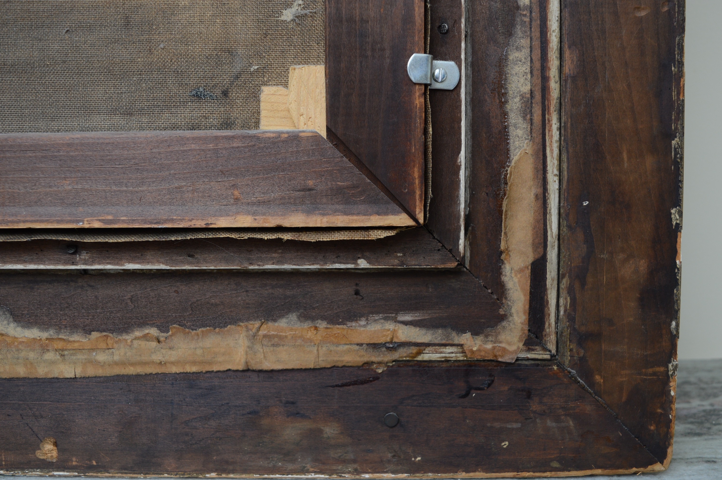 Lawler Signed Antique Portrait Oil on Canvas