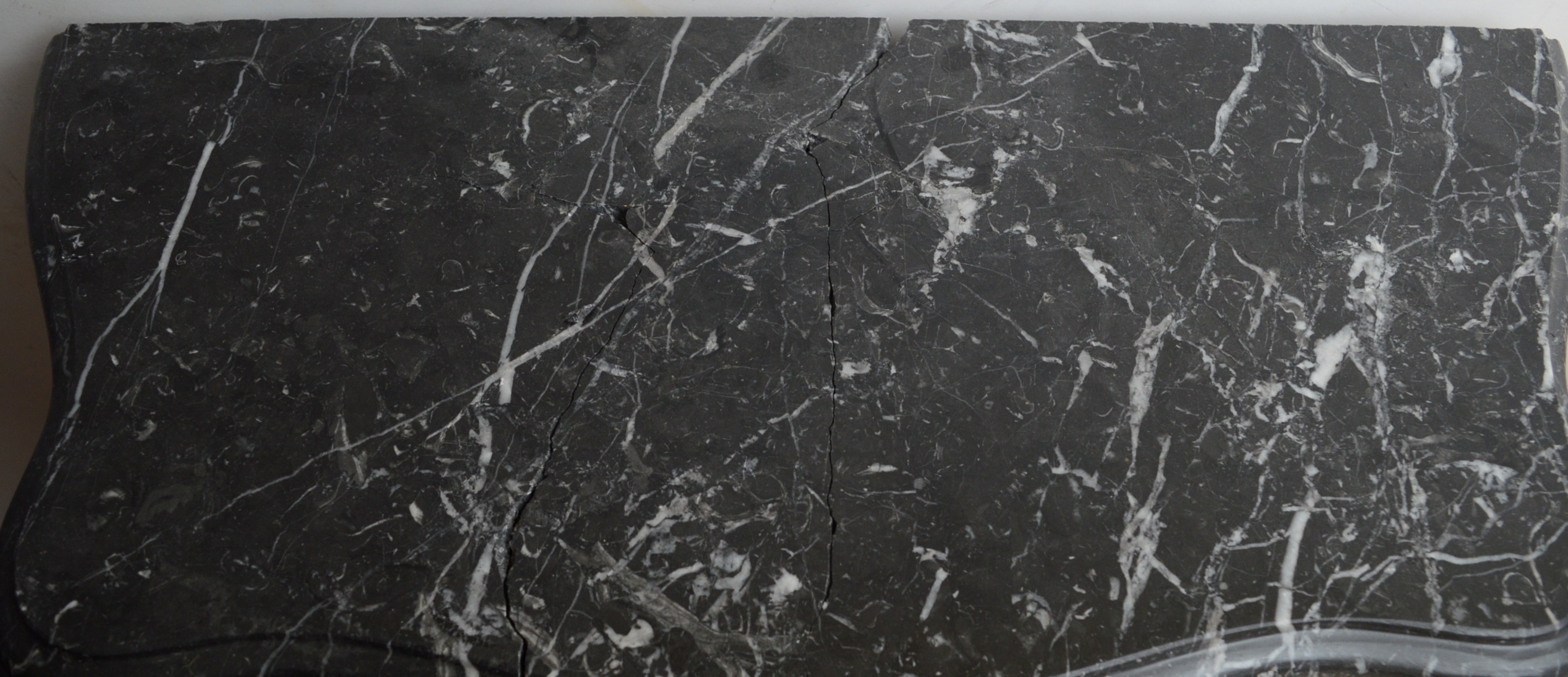 Antique Neoclassical Marble Top Cabinet