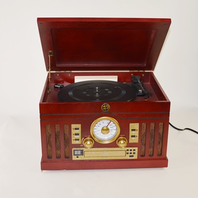 Electro Brand Retro Style Turntable CD Stereo